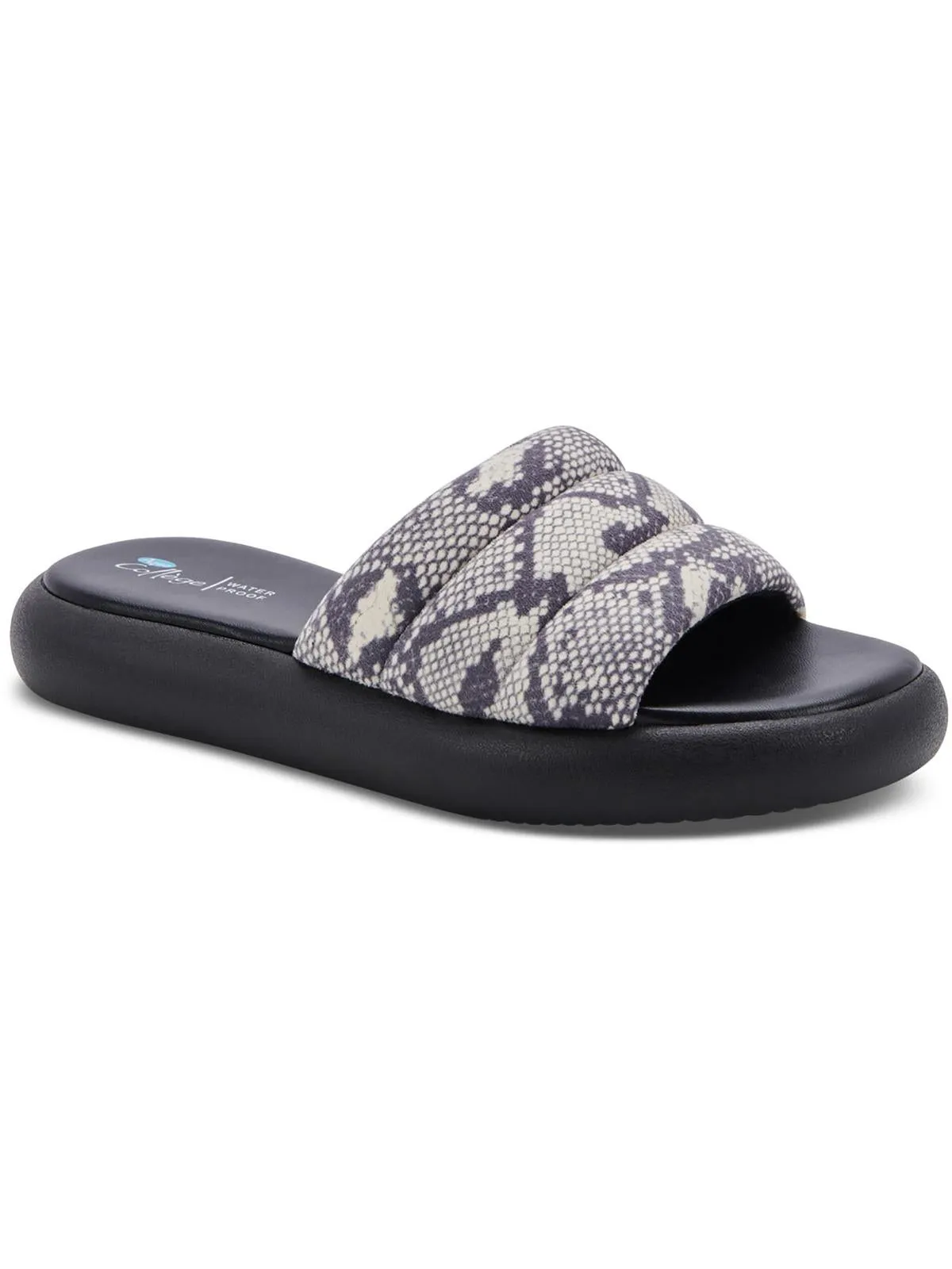 Simona Damen Peep-Toe Kunststoff Plateau-Sandalen Ecco Schuhe