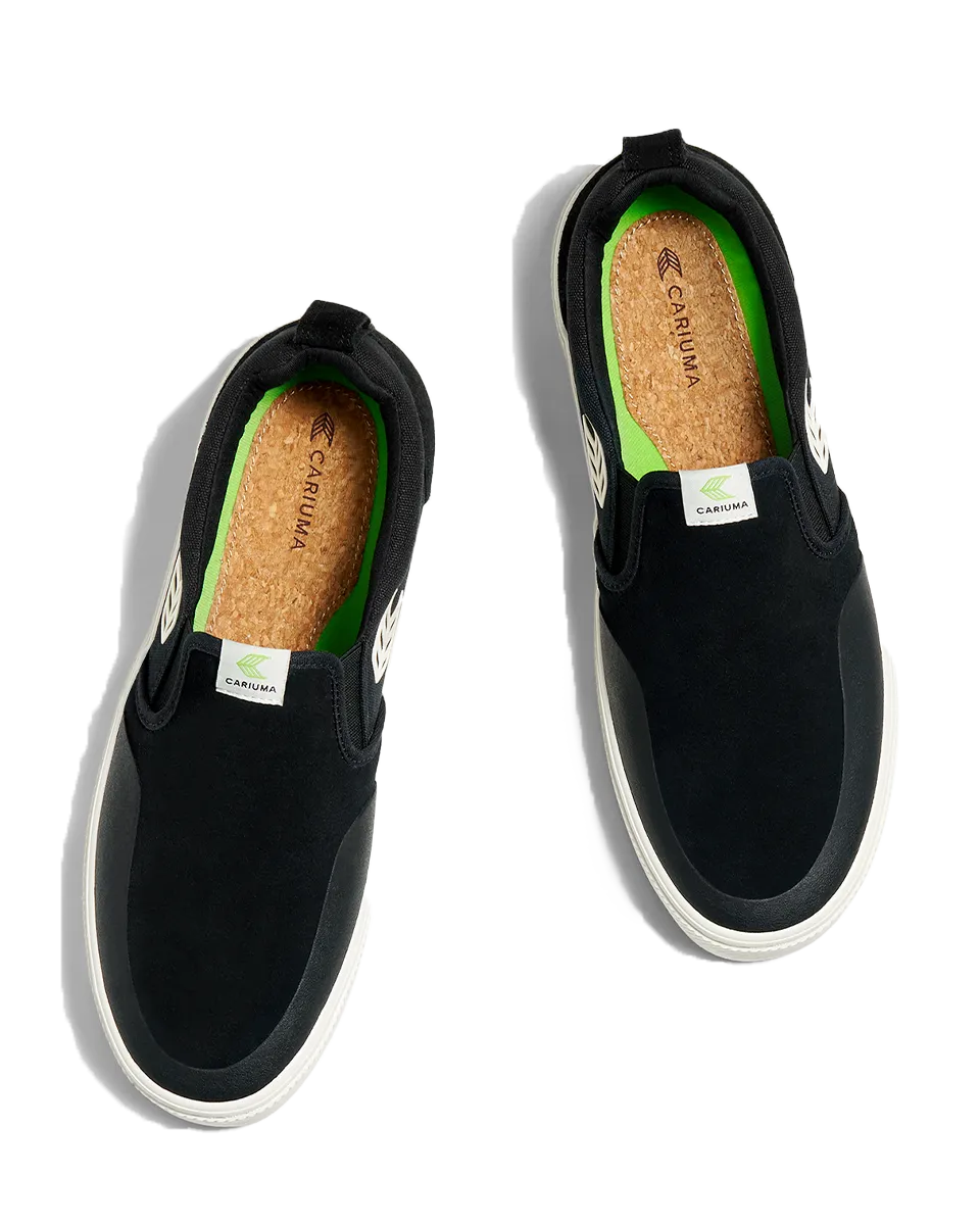 Slip On Skate Pro Schuhe in Schwarz & Elfenbein