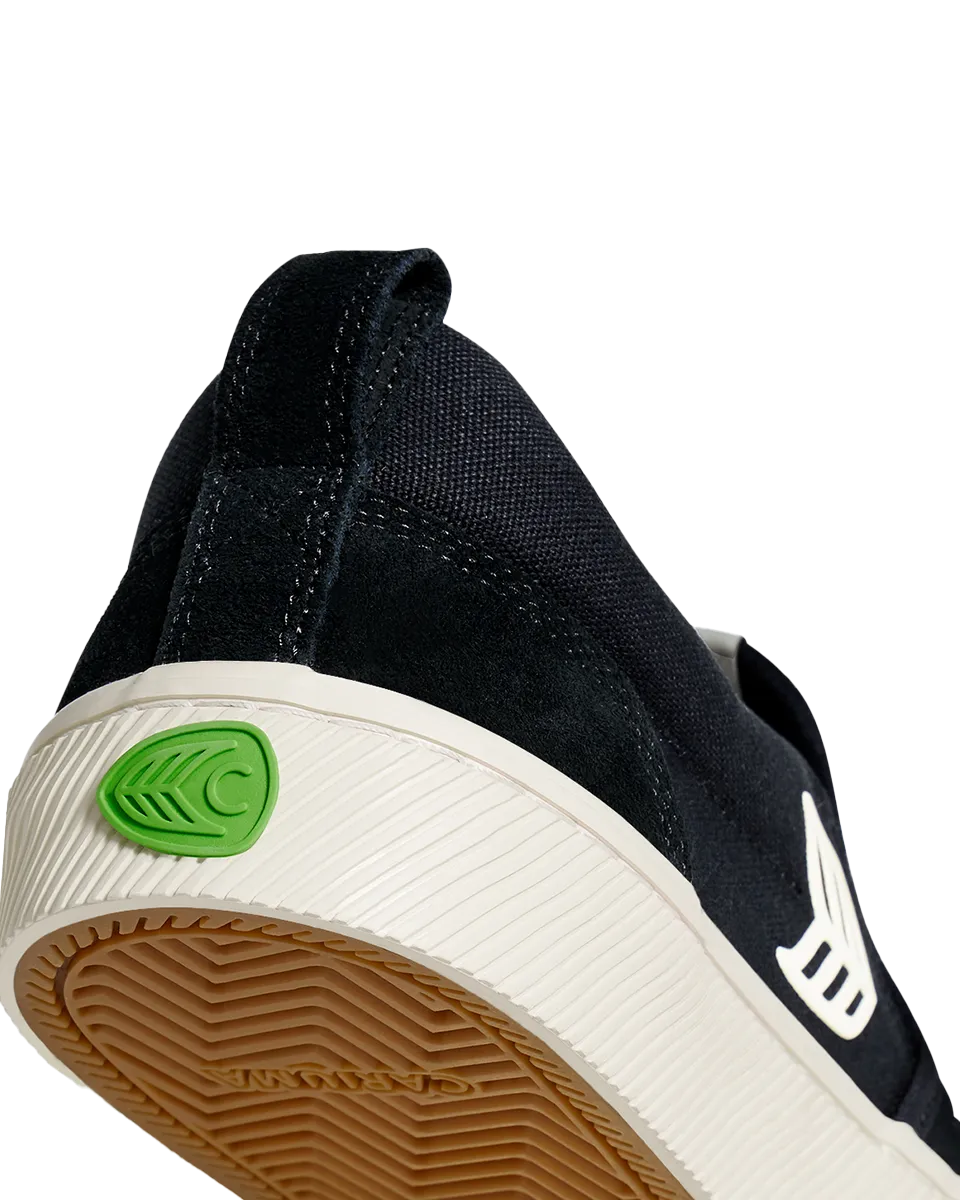 Slip On Skate Pro Schuhe in Schwarz & Elfenbein