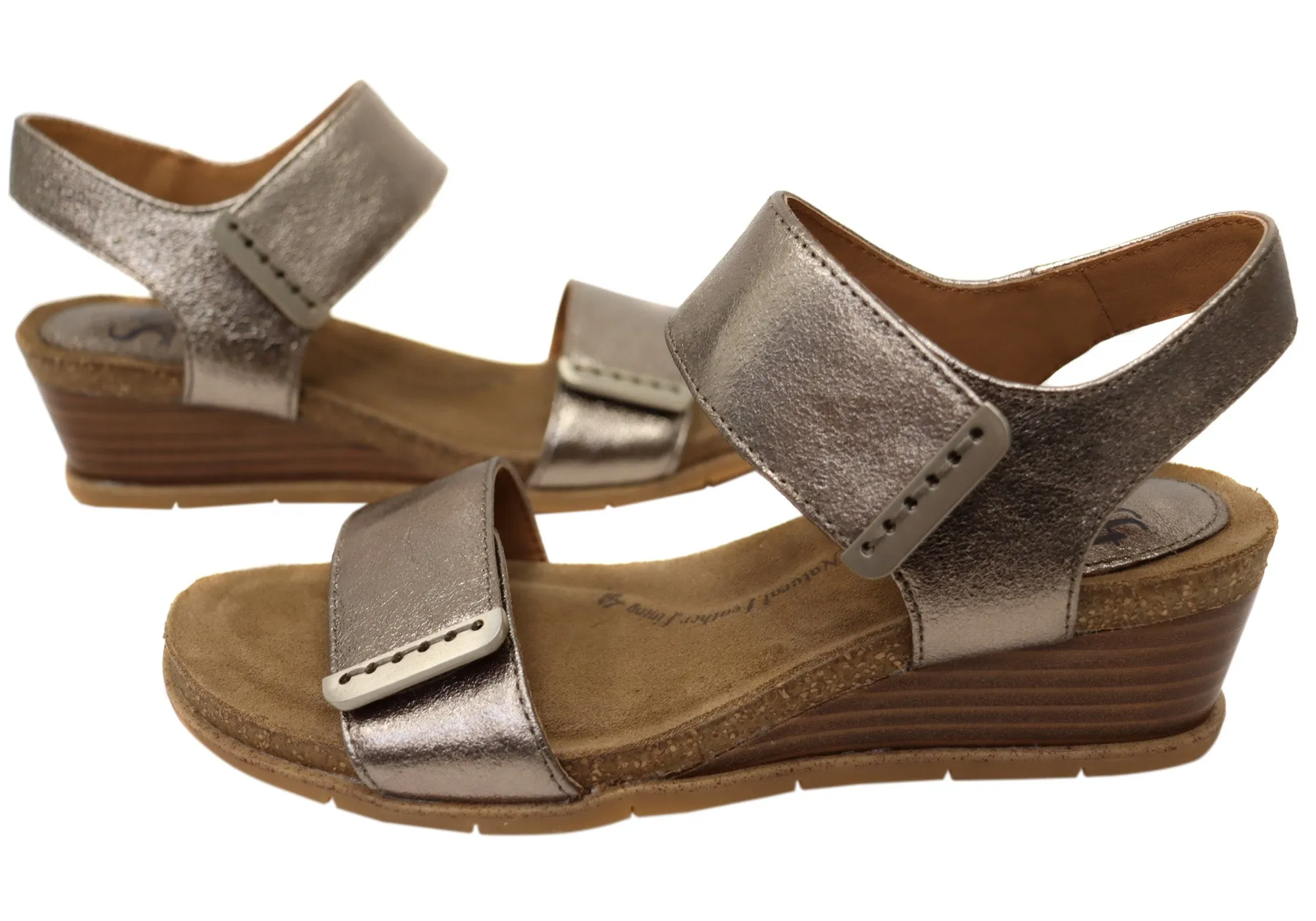 Sofft Verdi II Damen Ledergeschnürte Keilabsatz Sandalen Mit Bequemer Fußbettung Sofft Schuhe
