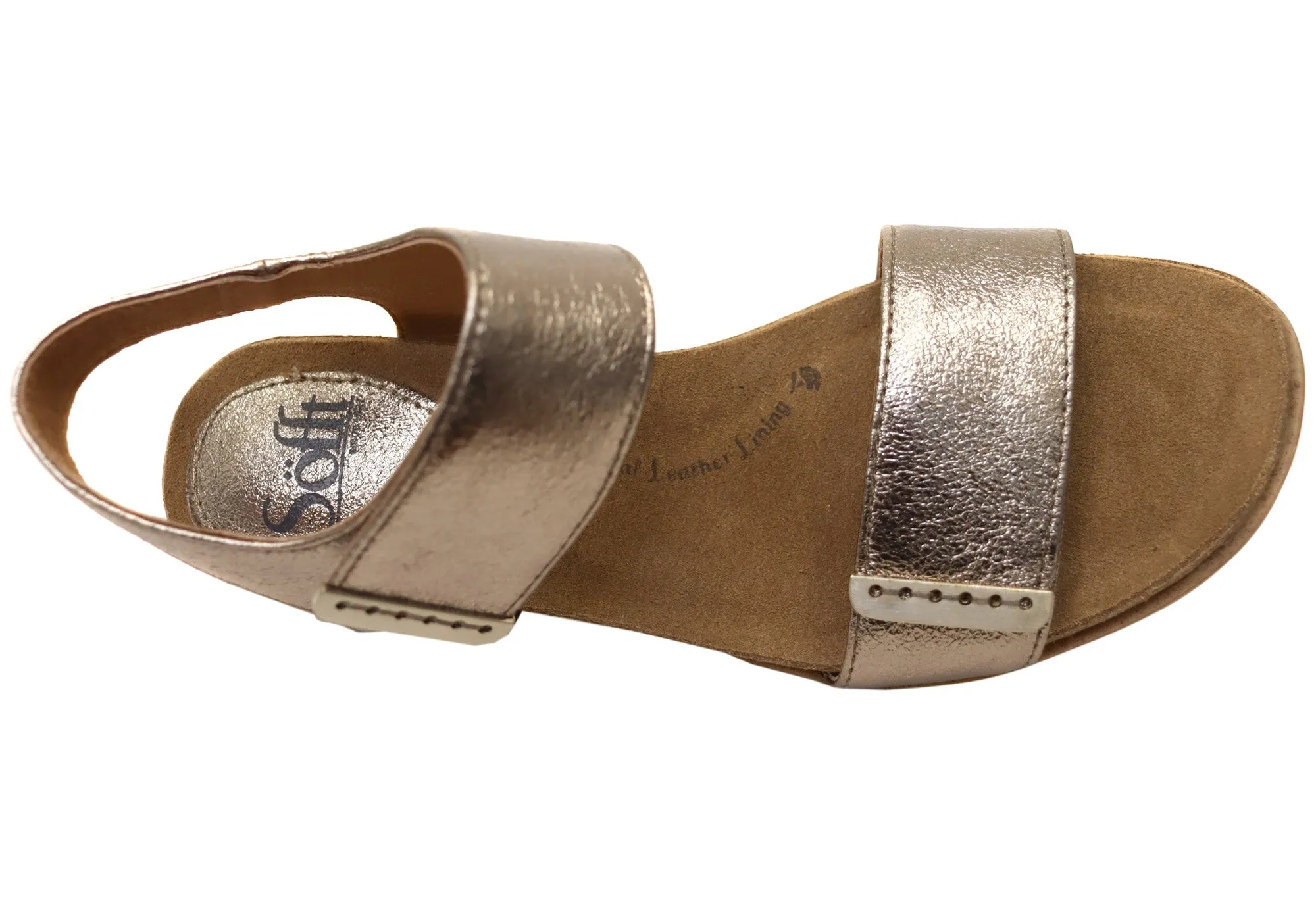 Sofft Verdi II Damen Ledergeschnürte Keilabsatz Sandalen Mit Bequemer Fußbettung Sofft Schuhe