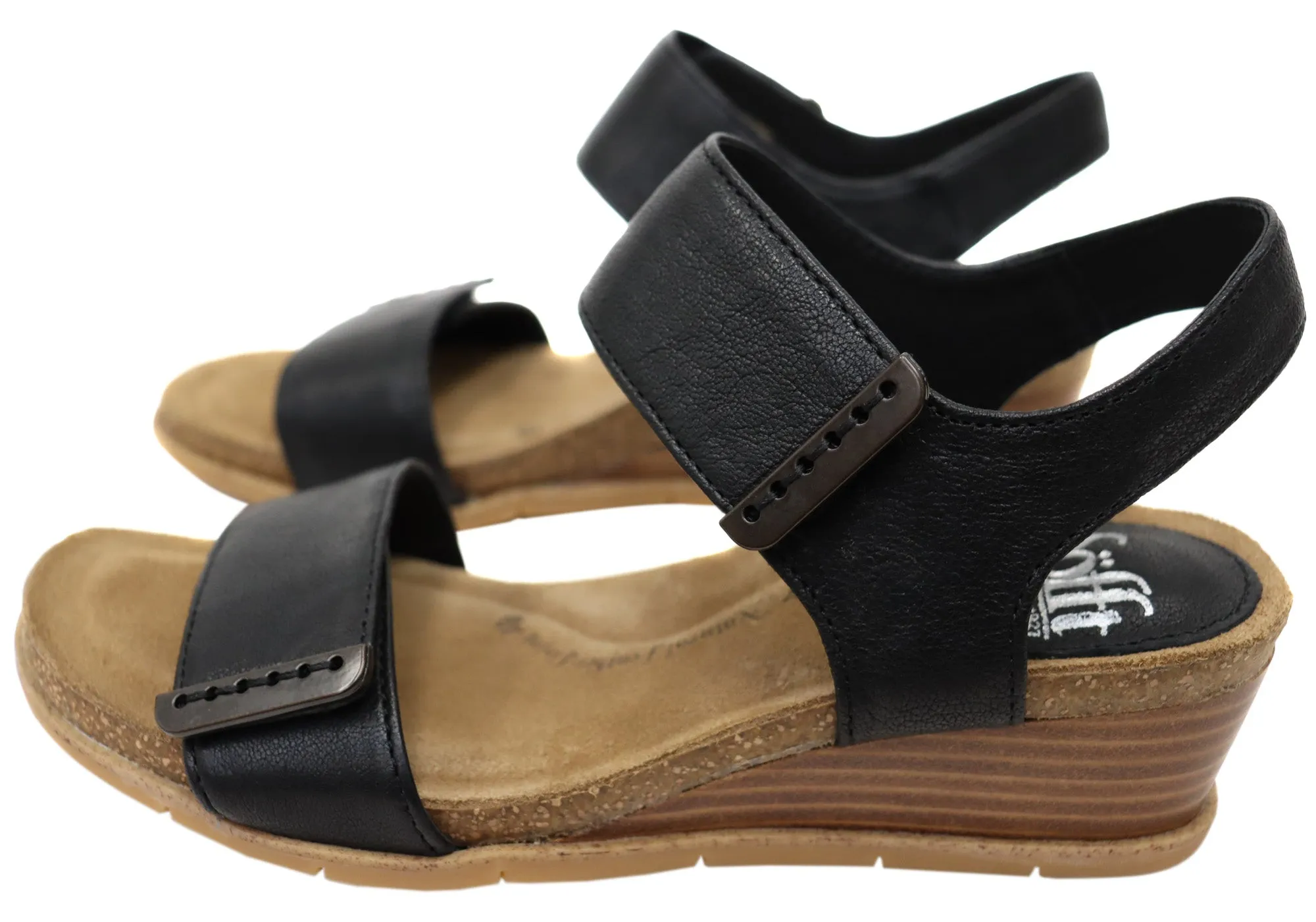 Sofft Verdi II Damen Ledergeschnürte Keilabsatz Sandalen Mit Bequemer Fußbettung Sofft Schuhe