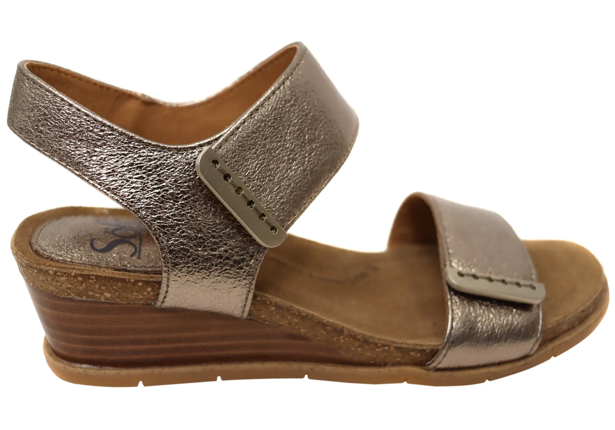 Sofft Verdi II Damen Ledergeschnürte Keilabsatz Sandalen Mit Bequemer Fußbettung Sofft Schuhe