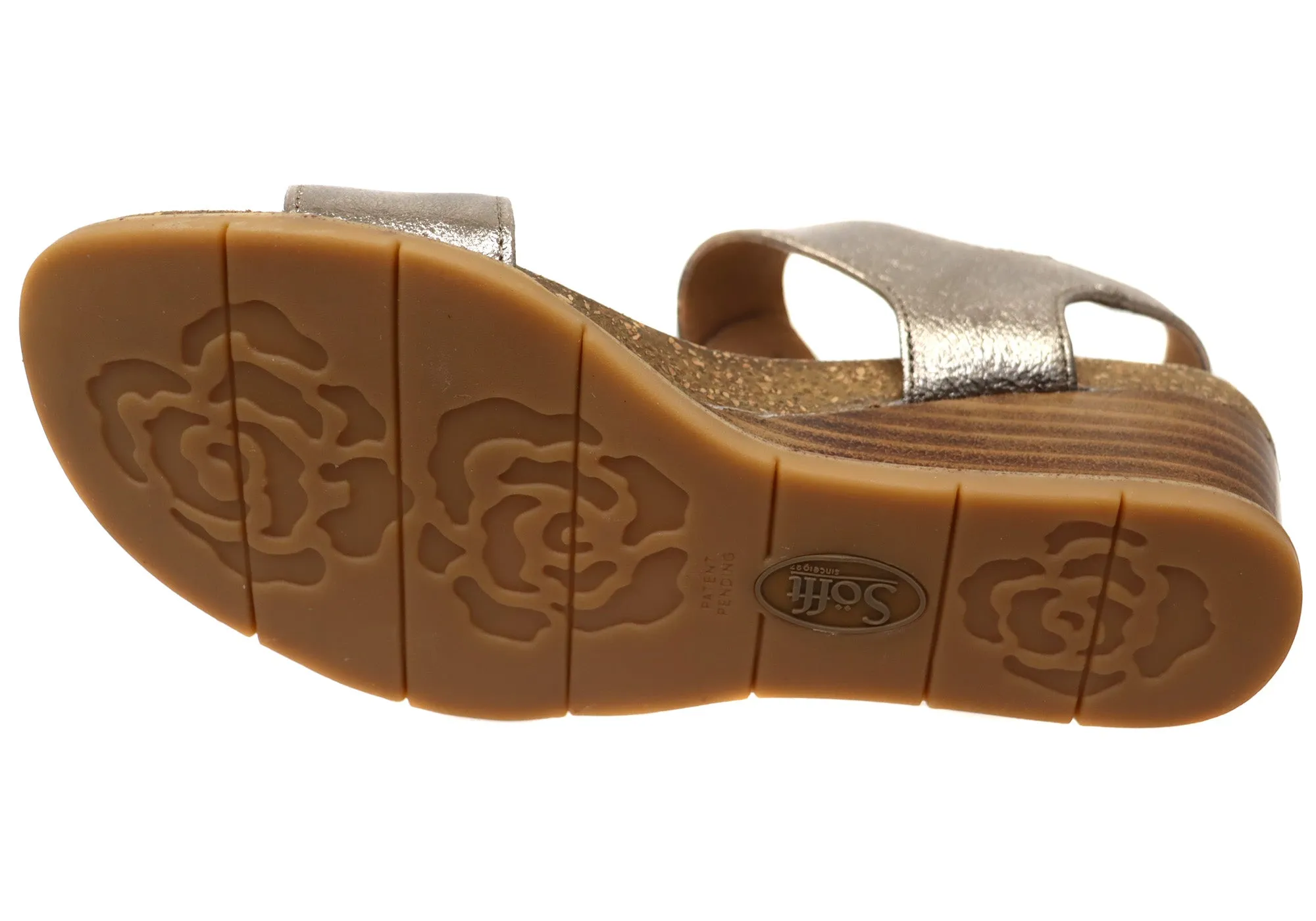 Sofft Verdi II Damen Ledergeschnürte Keilabsatz Sandalen Mit Bequemer Fußbettung Sofft Schuhe