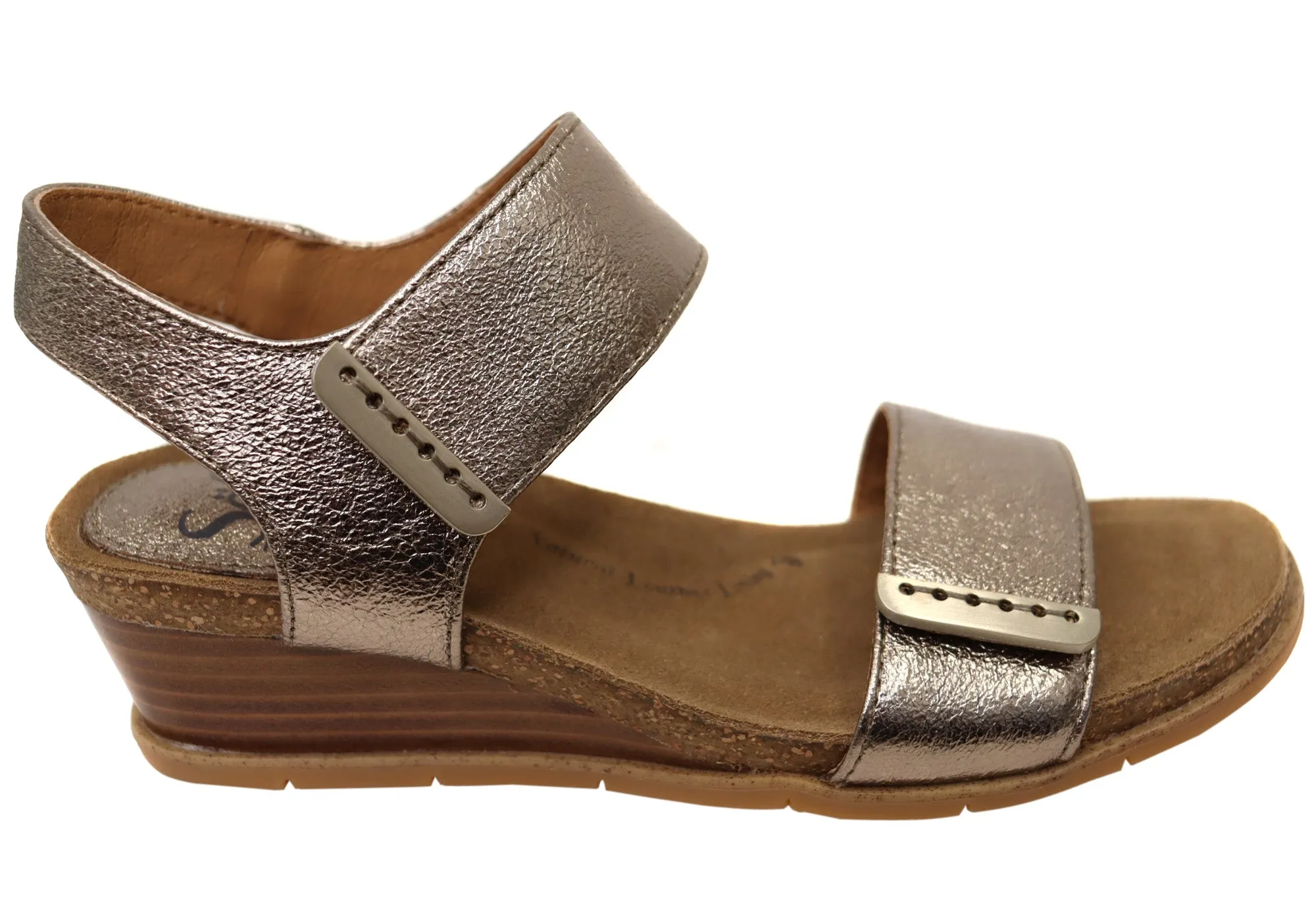 Sofft Verdi II Damen Ledergeschnürte Keilabsatz Sandalen Mit Bequemer Fußbettung Sofft Schuhe