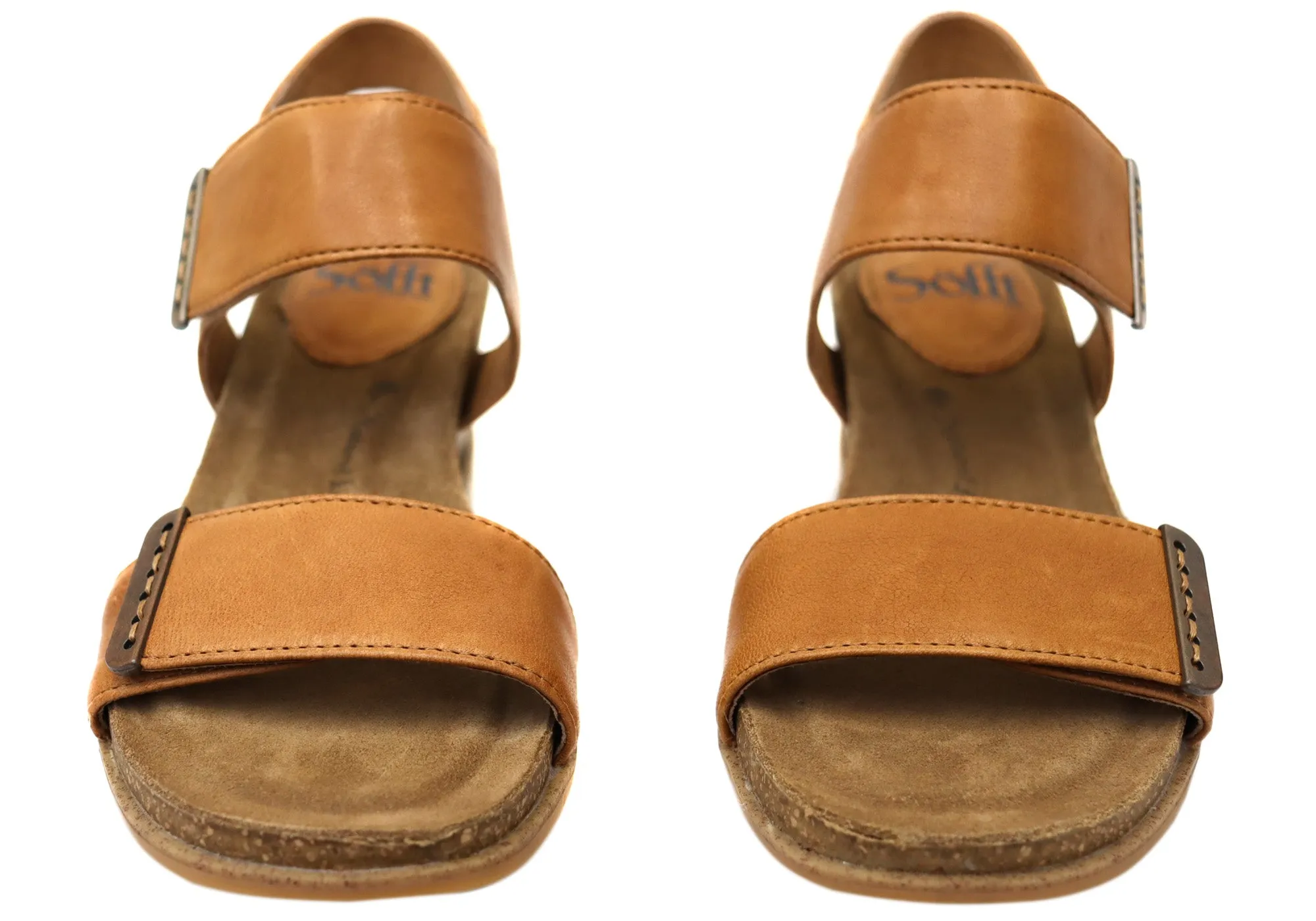 Sofft Verdi II Damen Ledergeschnürte Keilabsatz Sandalen Mit Bequemer Fußbettung Sofft Schuhe