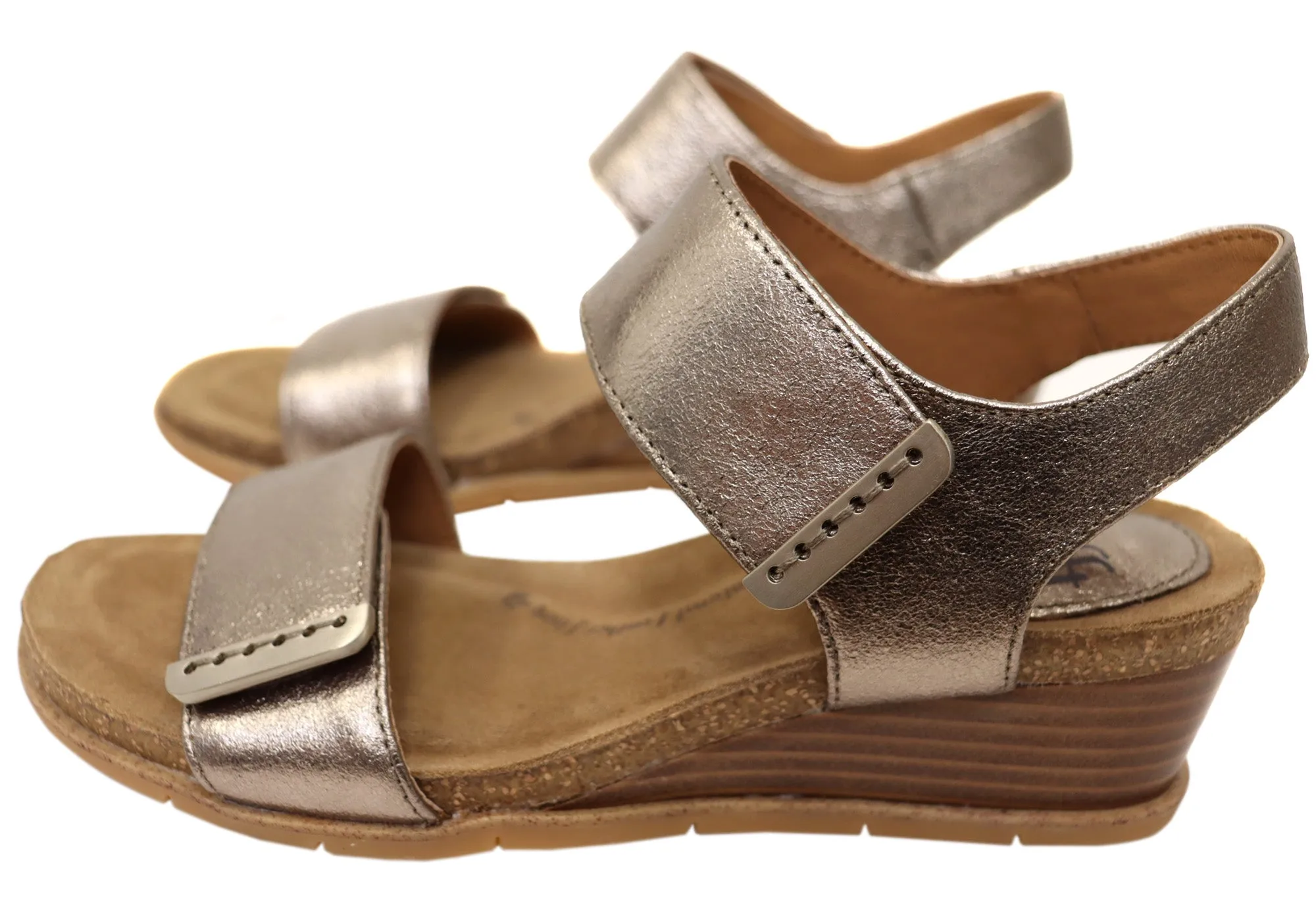Sofft Verdi II Damen Ledergeschnürte Keilabsatz Sandalen Mit Bequemer Fußbettung Sofft Schuhe