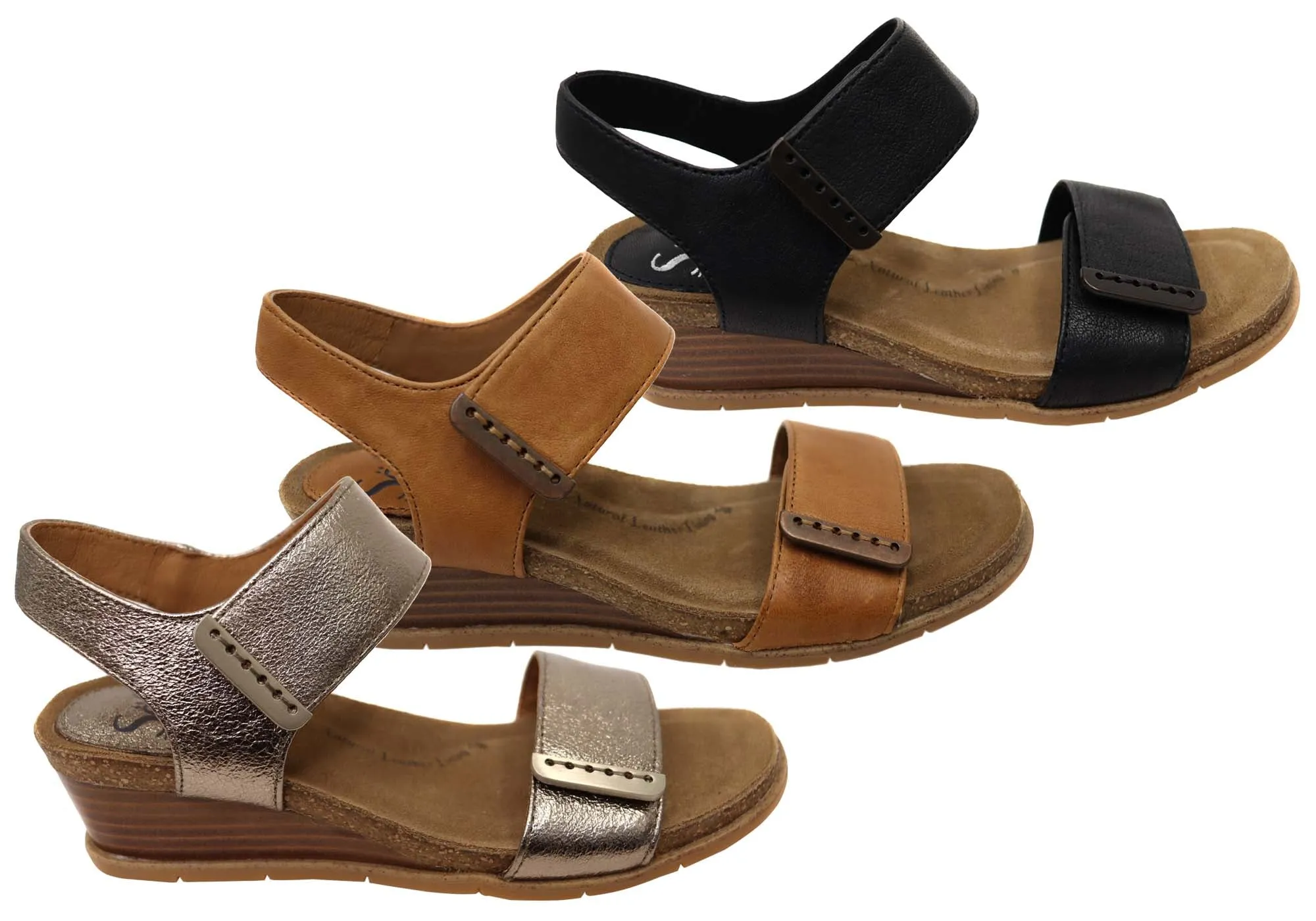 Sofft Verdi II Damen Ledergeschnürte Keilabsatz Sandalen Mit Bequemer Fußbettung Sofft Schuhe