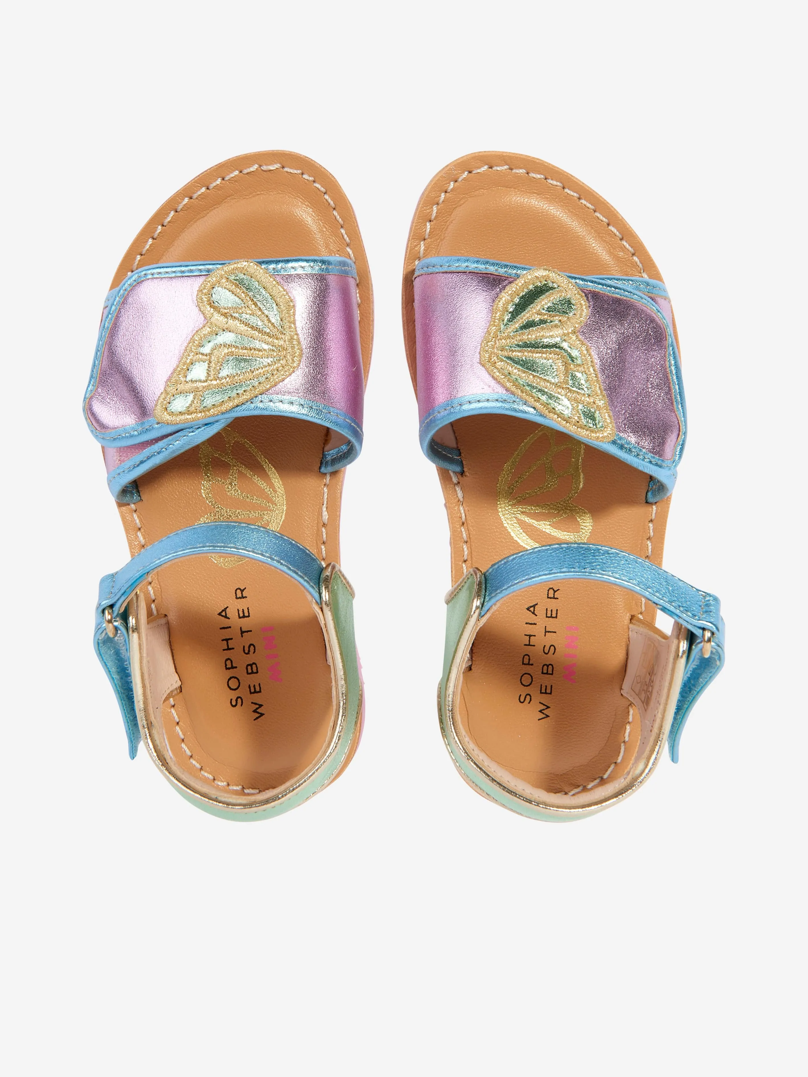 Sophia Webster Mädchen Leder Schmetterlings Sandalen in Mehrfarbig