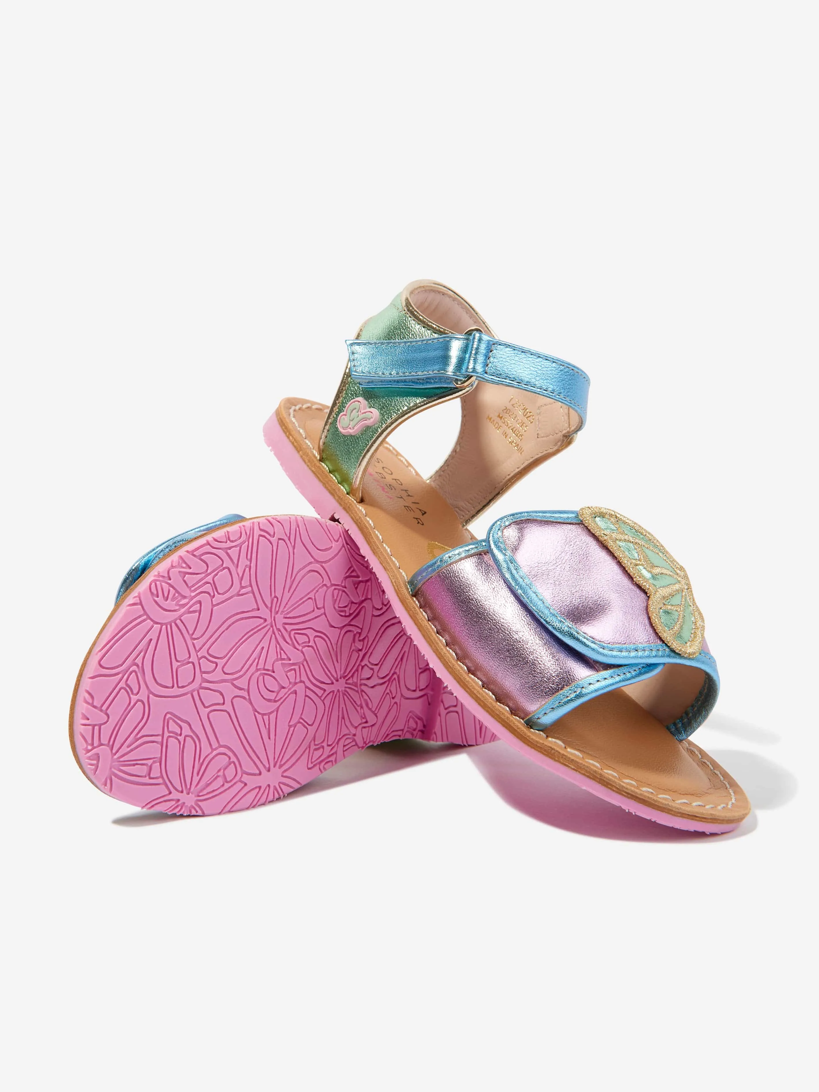 Sophia Webster Mädchen Leder Schmetterlings Sandalen in Mehrfarbig