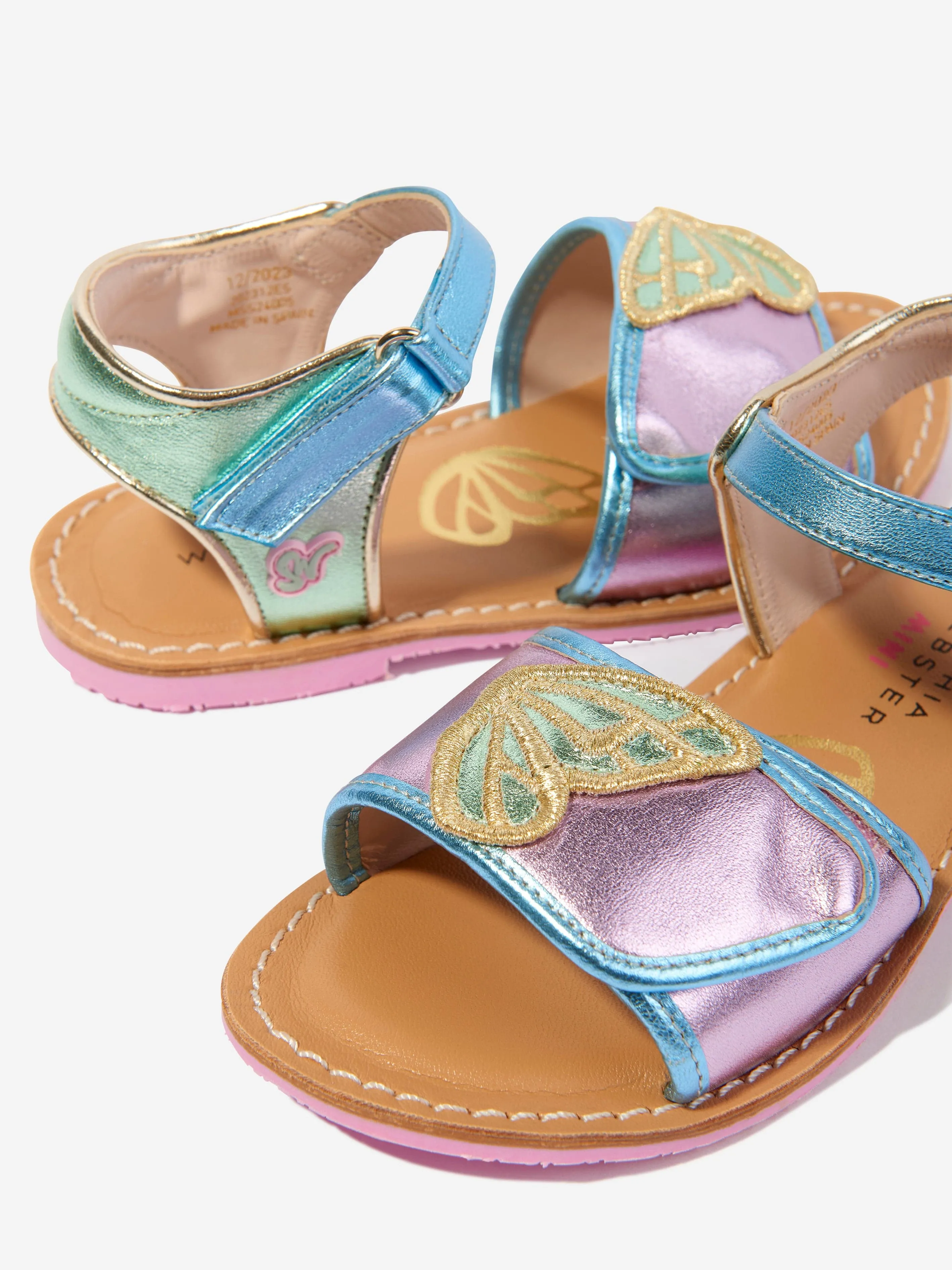 Sophia Webster Mädchen Leder Schmetterlings Sandalen in Mehrfarbig