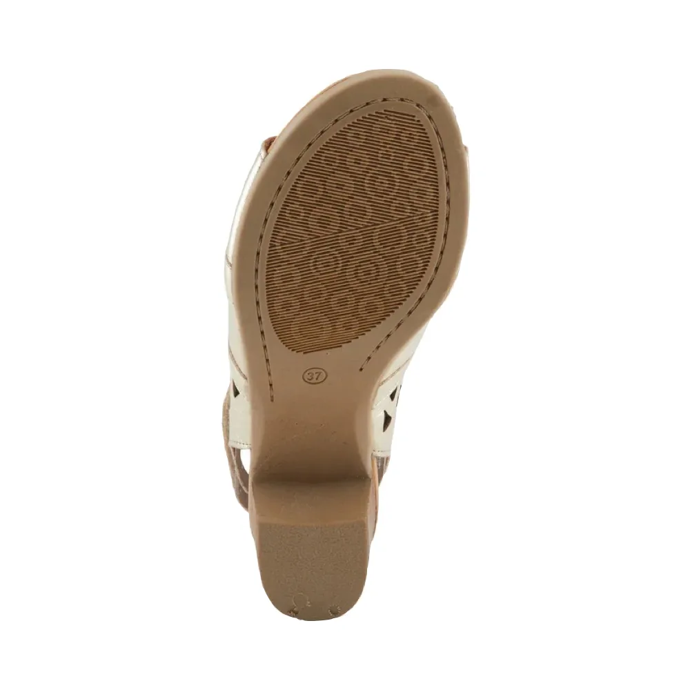 Spring Step Damen Dorotha High Heel Sandale in Gold