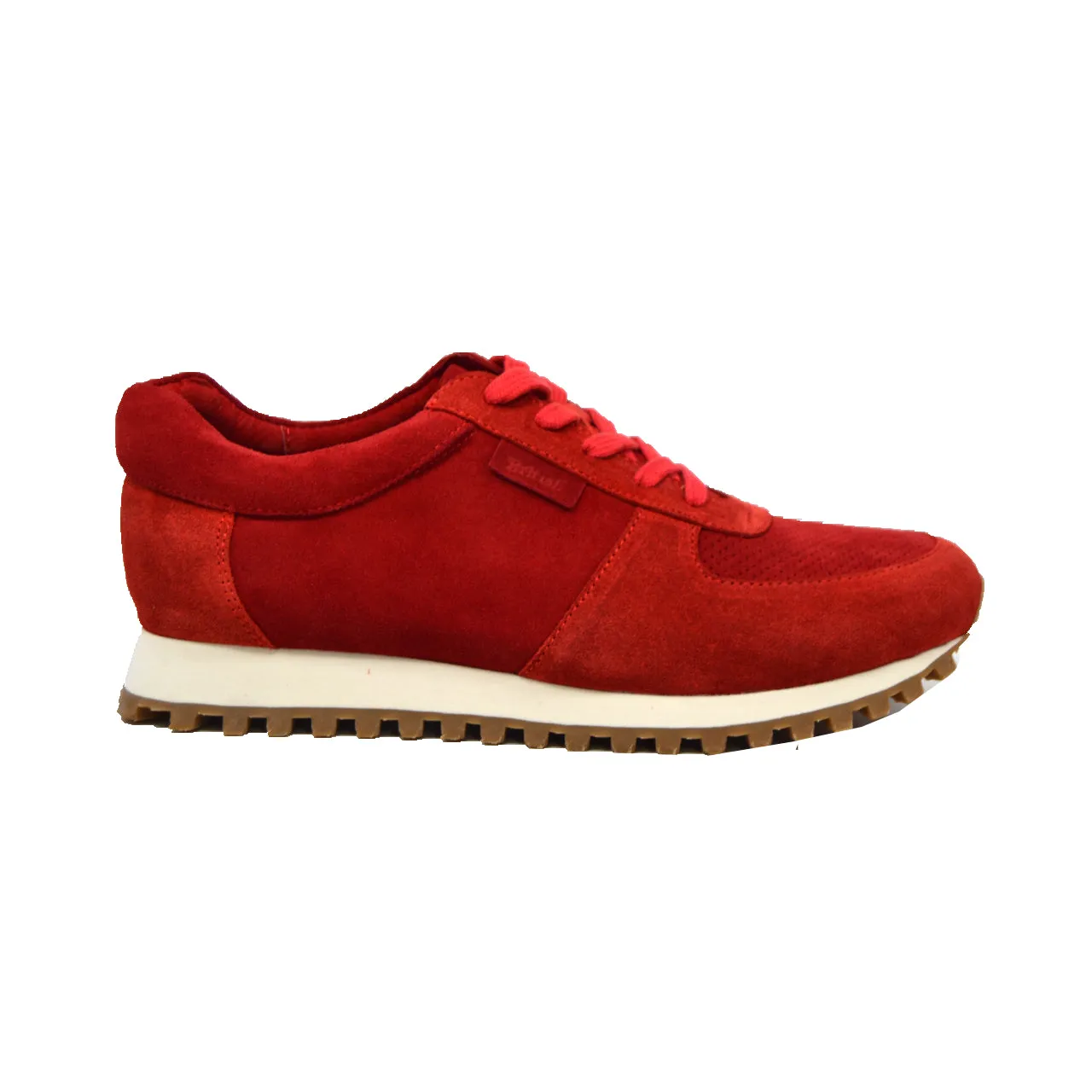 Surry Rot Wildleder Sneaker - Handgefertigte Britische Kollektion für täglichen Luxus
