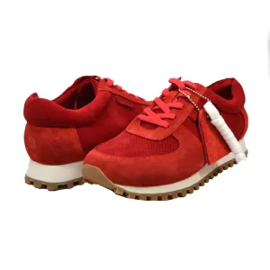 Surry Rot Wildleder Sneaker - Handgefertigte Britische Kollektion für täglichen Luxus