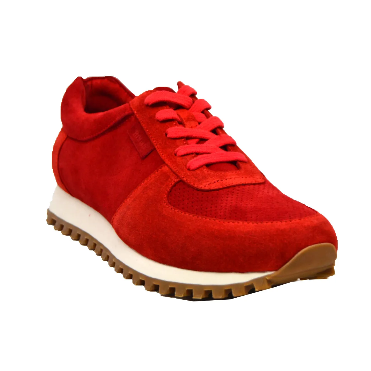 Surry Rot Wildleder Sneaker - Handgefertigte Britische Kollektion für täglichen Luxus
