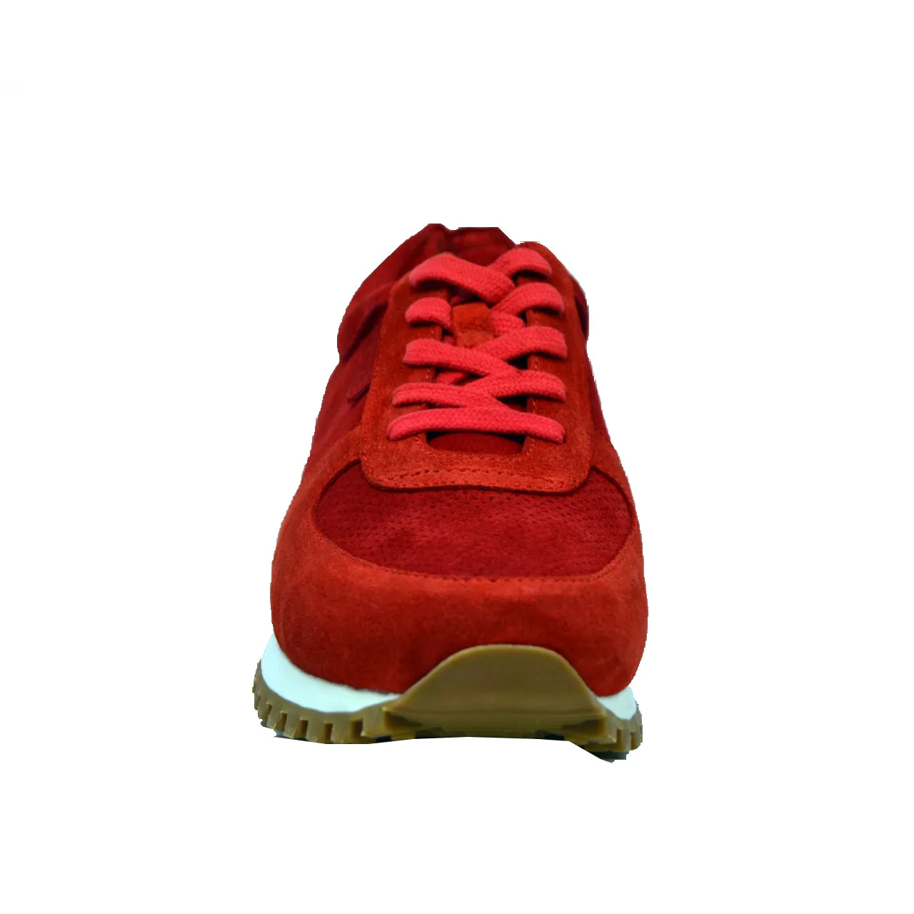 Surry Rot Wildleder Sneaker - Handgefertigte Britische Kollektion für täglichen Luxus