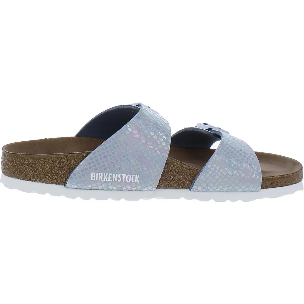 Sydney BS Damen Kunstleder Metallic Schlupfsandalen