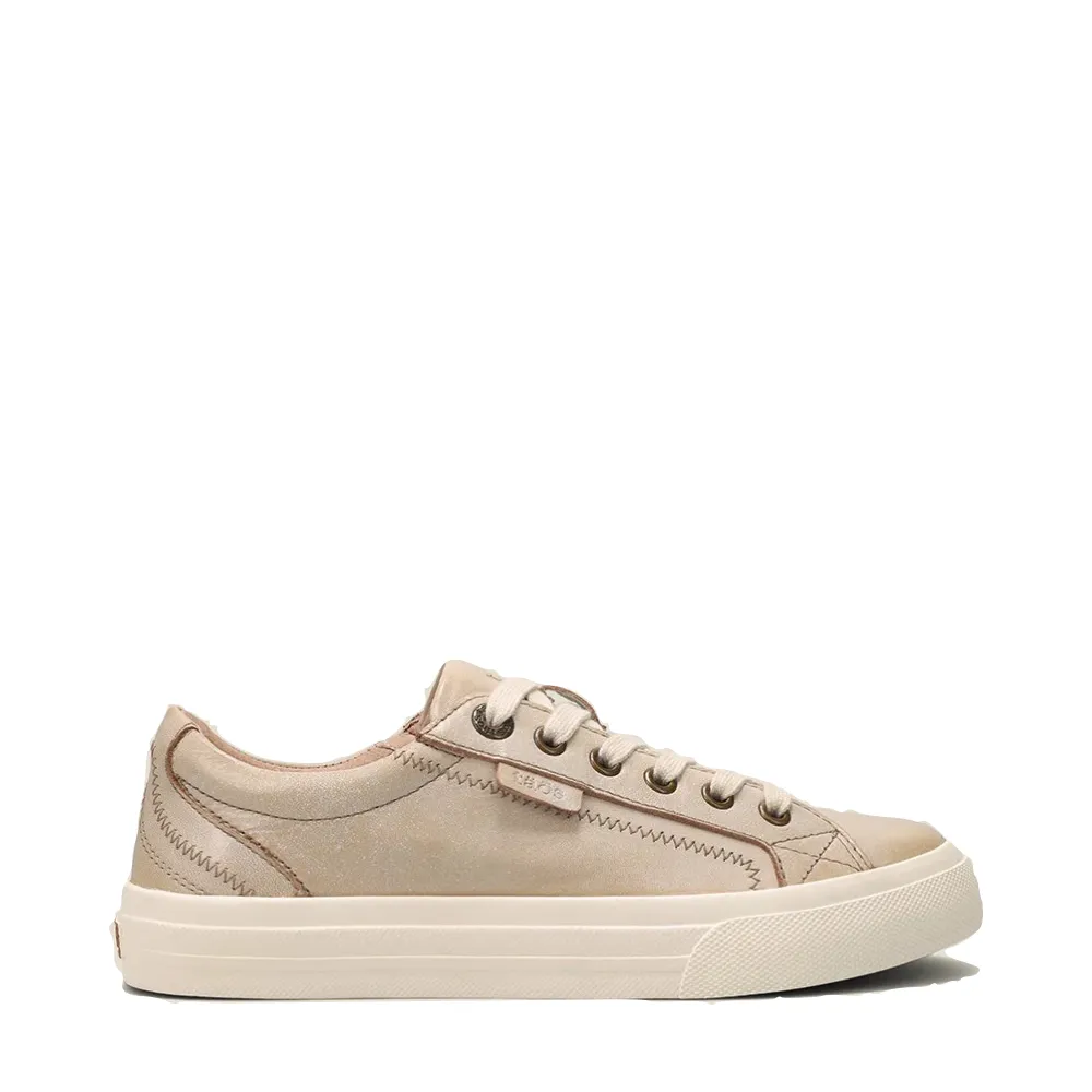Taos Damen Plim Soul Lux Leder-Sneaker in Auster
