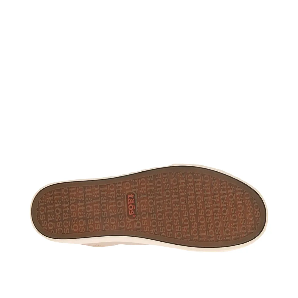 Taos Damen Plim Soul Lux Leder-Sneaker in Auster