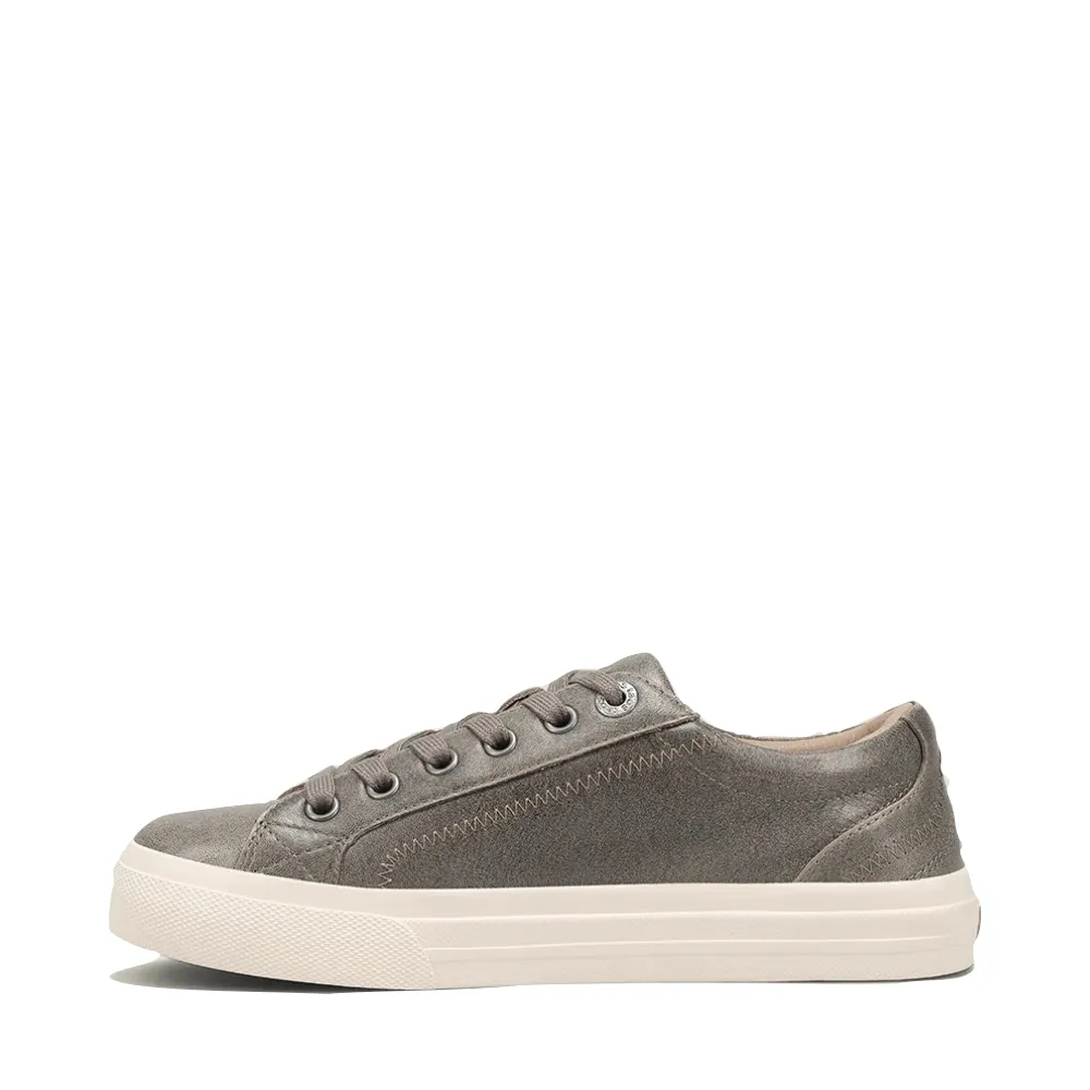 Taos Damen Plim Soul Luxe Leder-Sneaker mit Spitze in Oliv Fatigue