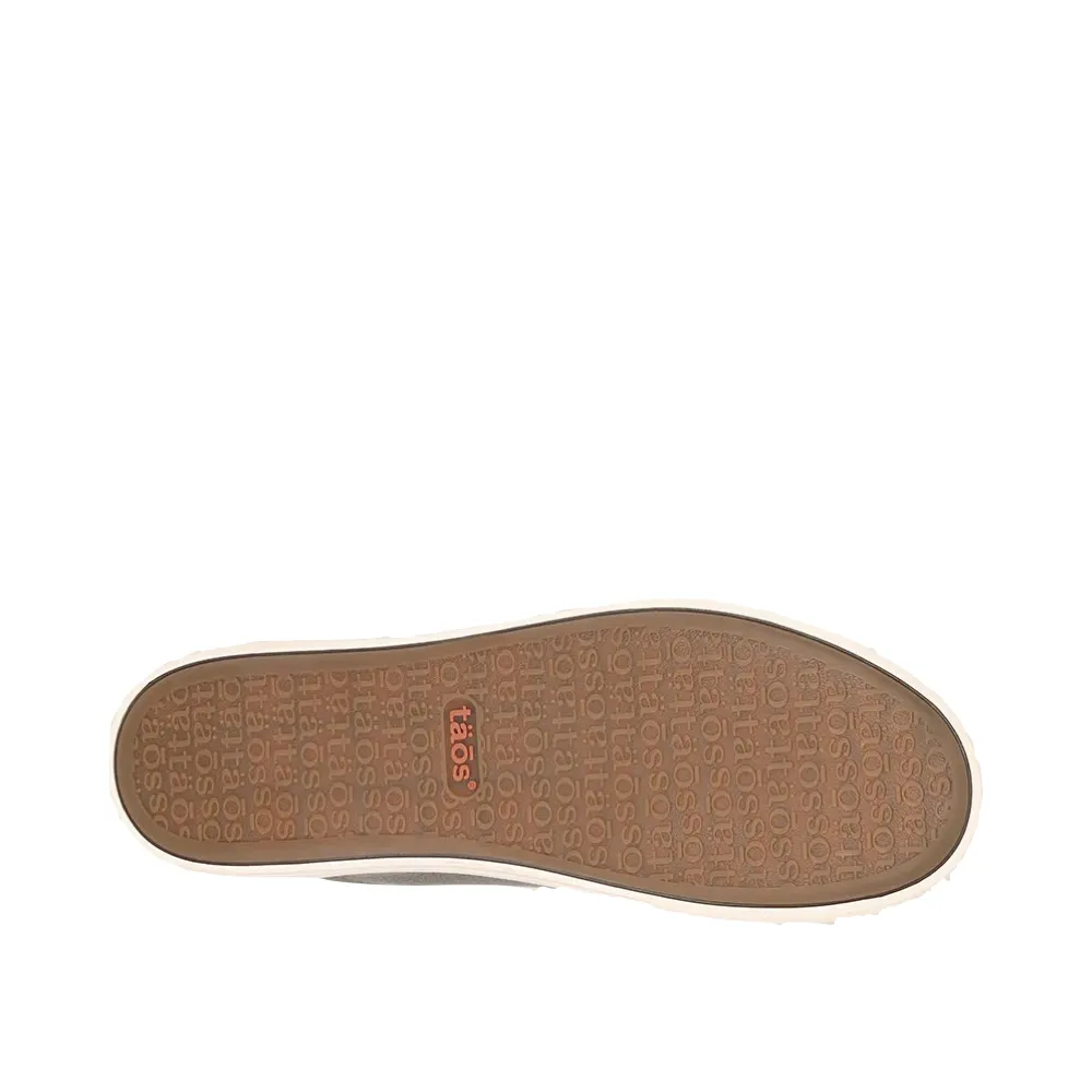 Taos Damen Plim Soul Luxe Leder-Sneaker mit Spitze in Oliv Fatigue
