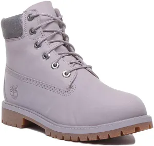 Timberland A295Q Premium 6-Zoll-Stiefel in Hellgrau für Jugendliche Schuhe Timberland