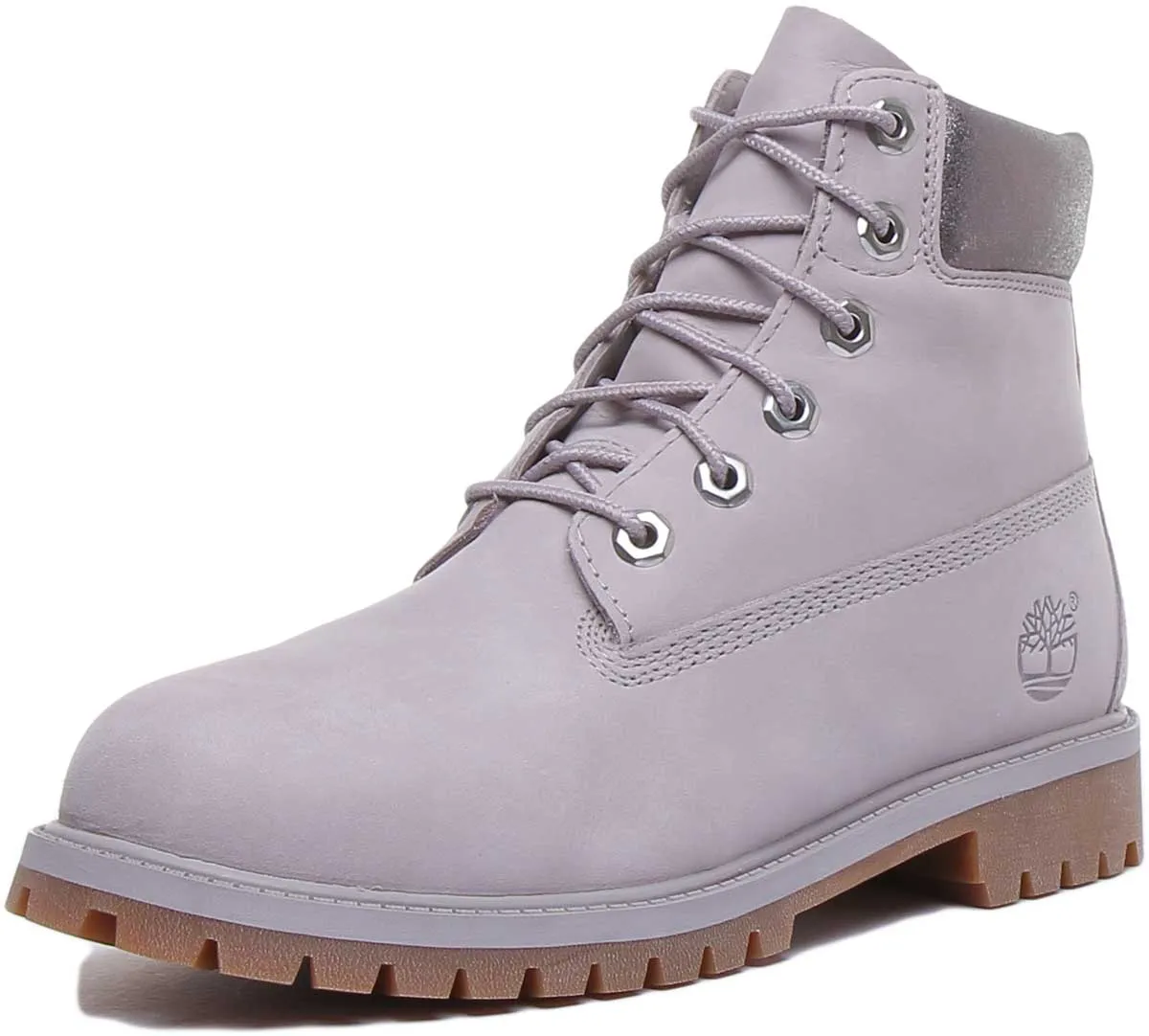Timberland A295Q Premium 6-Zoll-Stiefel in Hellgrau für Jugendliche Schuhe Timberland