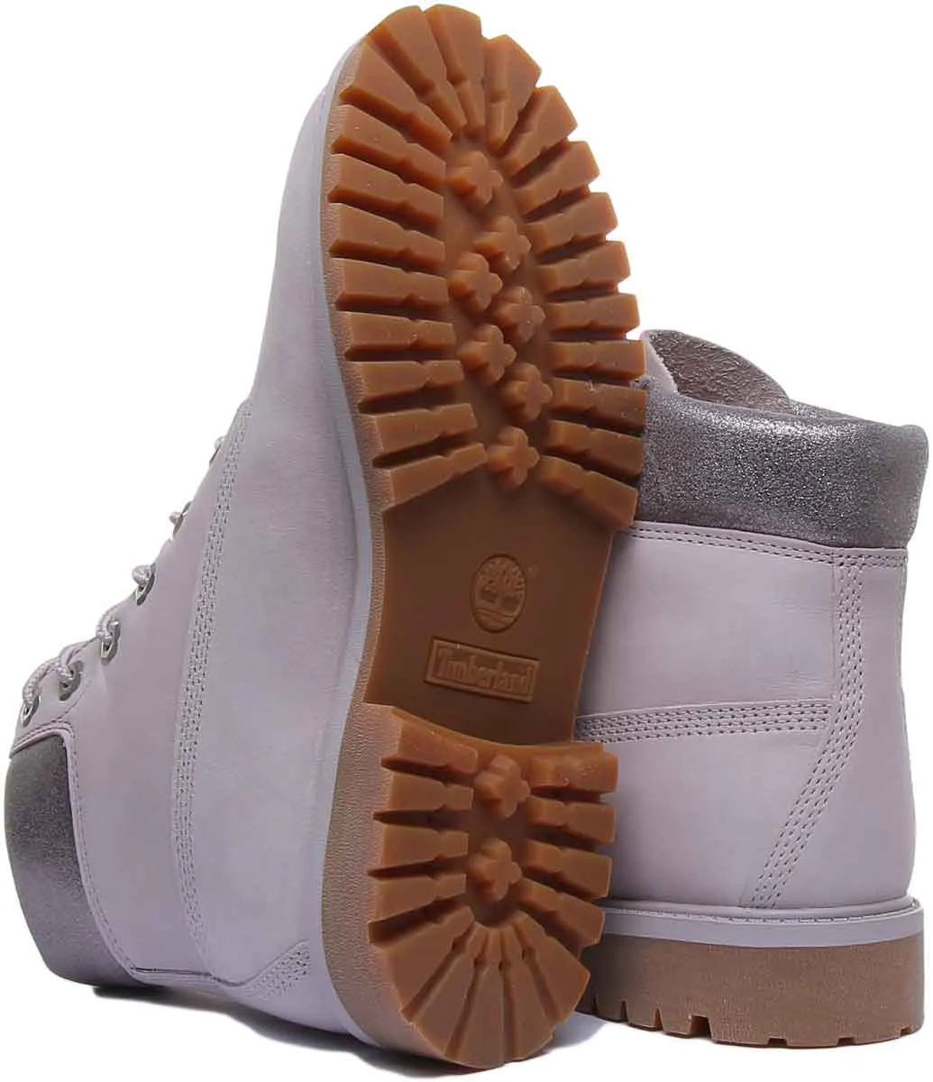 Timberland A295Q Premium 6-Zoll-Stiefel in Hellgrau für Jugendliche Schuhe Timberland