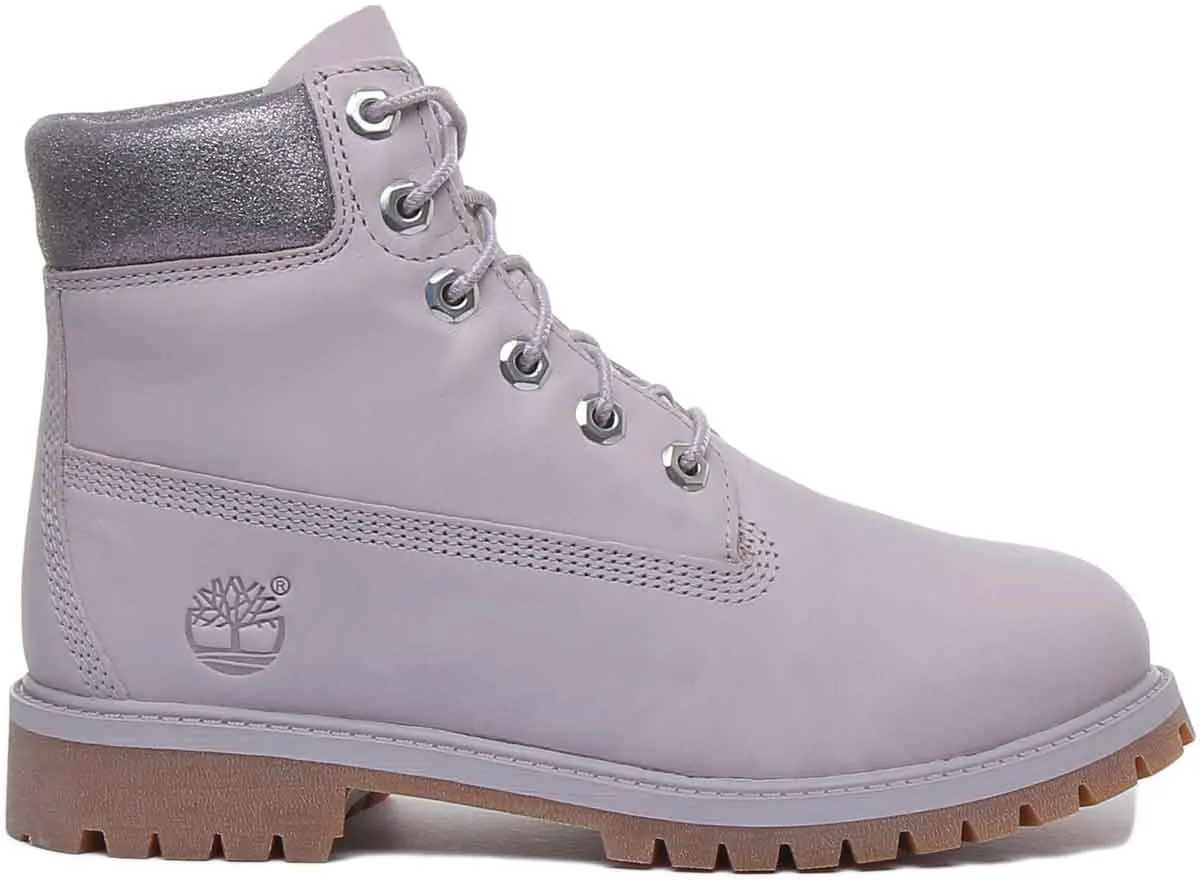 Timberland A295Q Premium 6-Zoll-Stiefel in Hellgrau für Jugendliche Schuhe Timberland