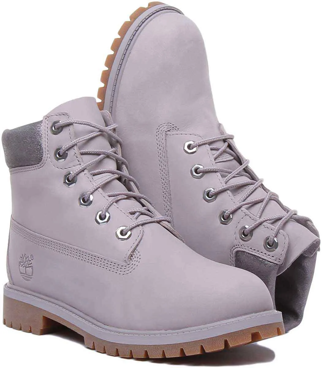 Timberland A295Q Premium 6-Zoll-Stiefel in Hellgrau für Jugendliche Schuhe Timberland