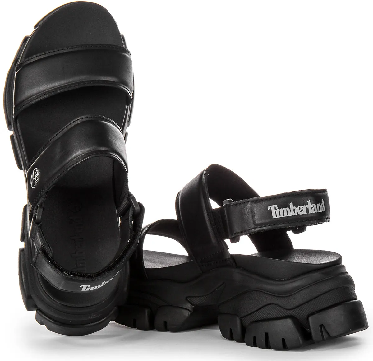 Timberland Adley Way A5Urz Plateau-Sandalen in Schwarz Timberland