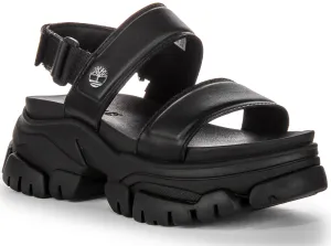 Timberland Adley Way A5Urz Plateau-Sandalen in Schwarz Timberland