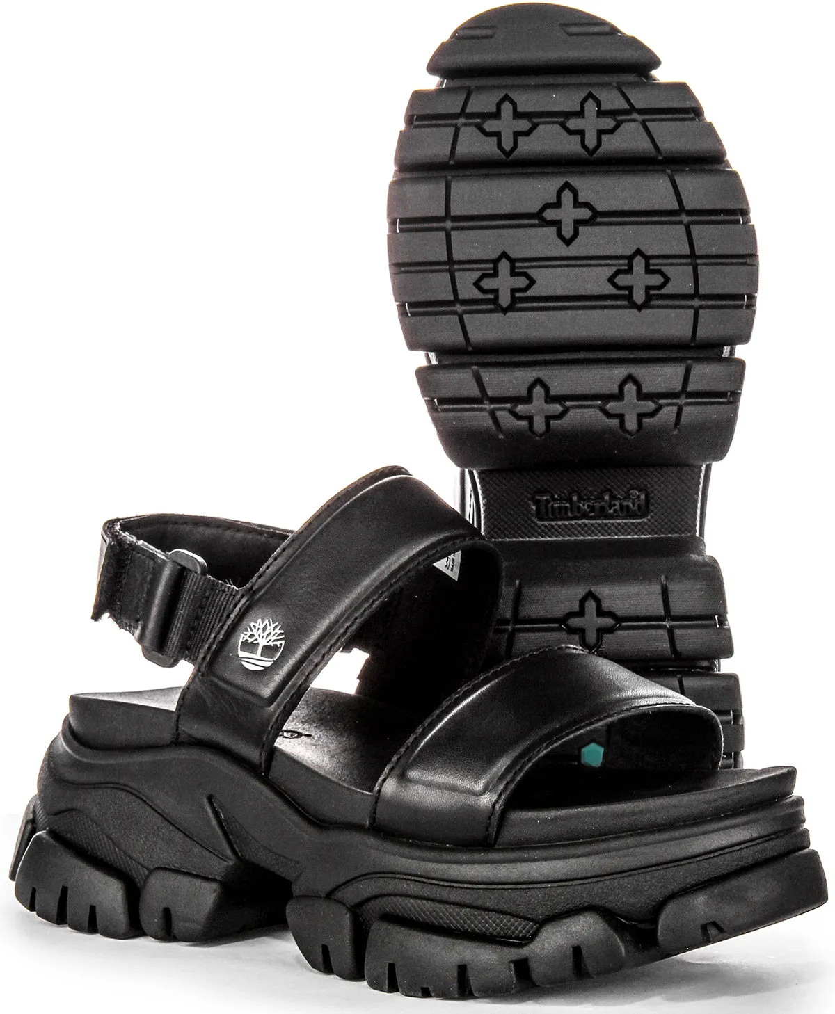 Timberland Adley Way A5Urz Plateau-Sandalen in Schwarz Timberland