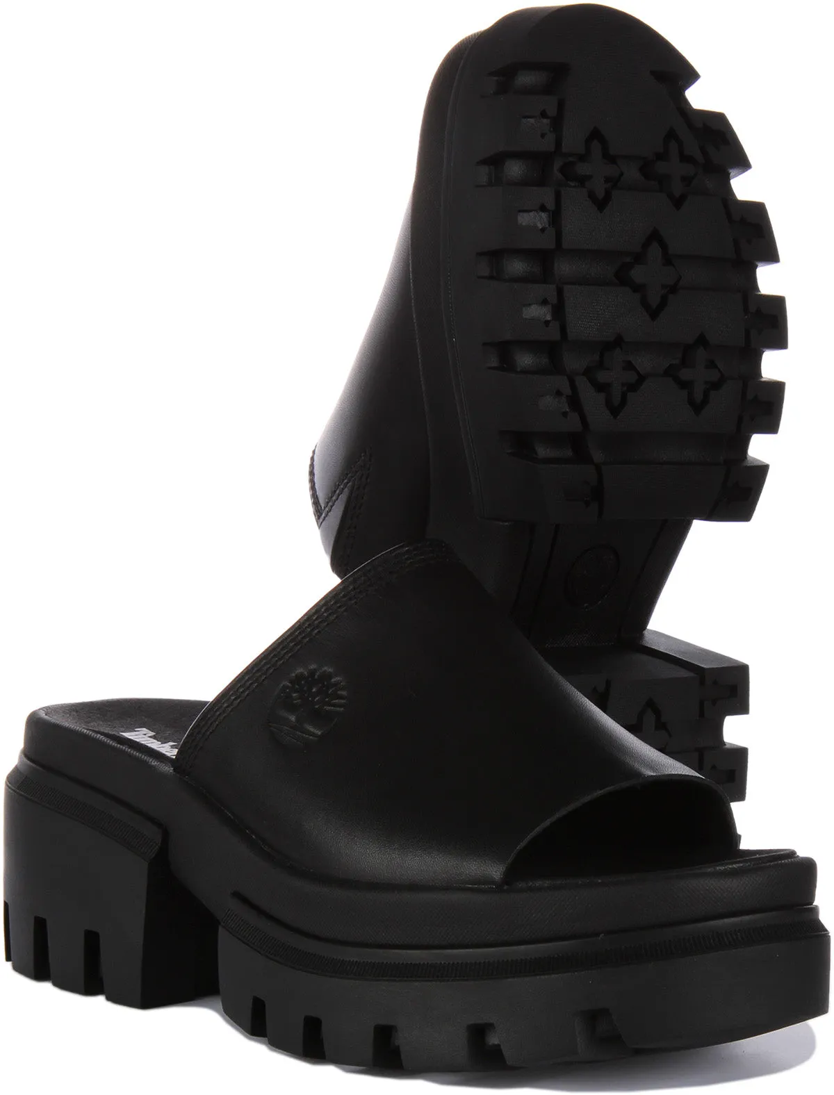 Timberland Everleigh Plateausandalen In Schwarz Für Damen Schuhe Timberland