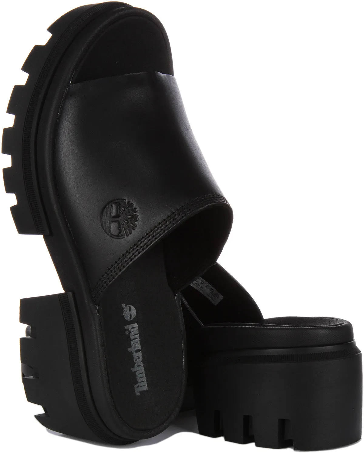 Timberland Everleigh Plateausandalen In Schwarz Für Damen Schuhe Timberland