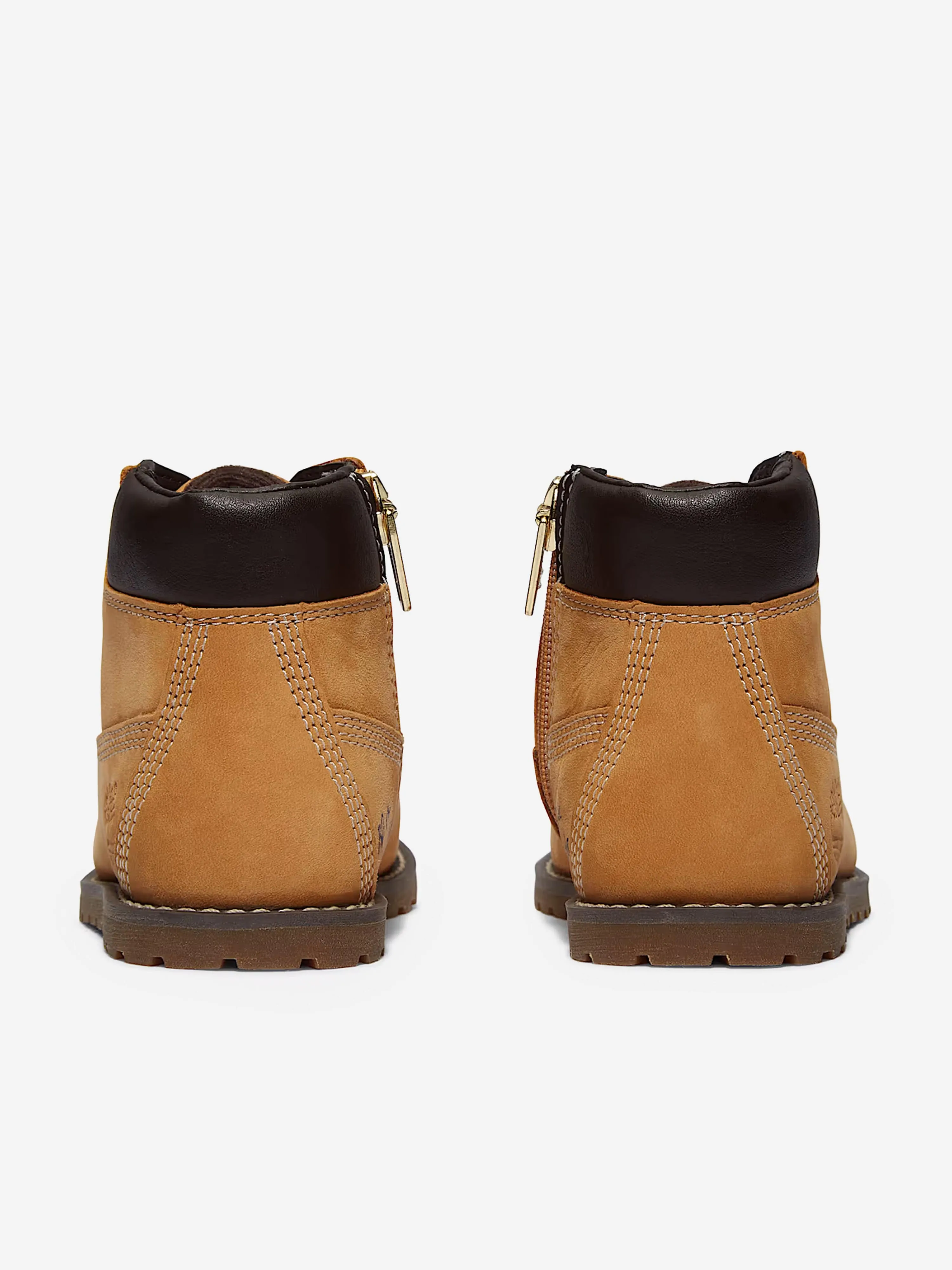 Timberland Kids Mittelhohe Schnürstiefel in Beige