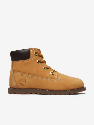 Timberland Kids Mittelhohe Schnürstiefel in Beige