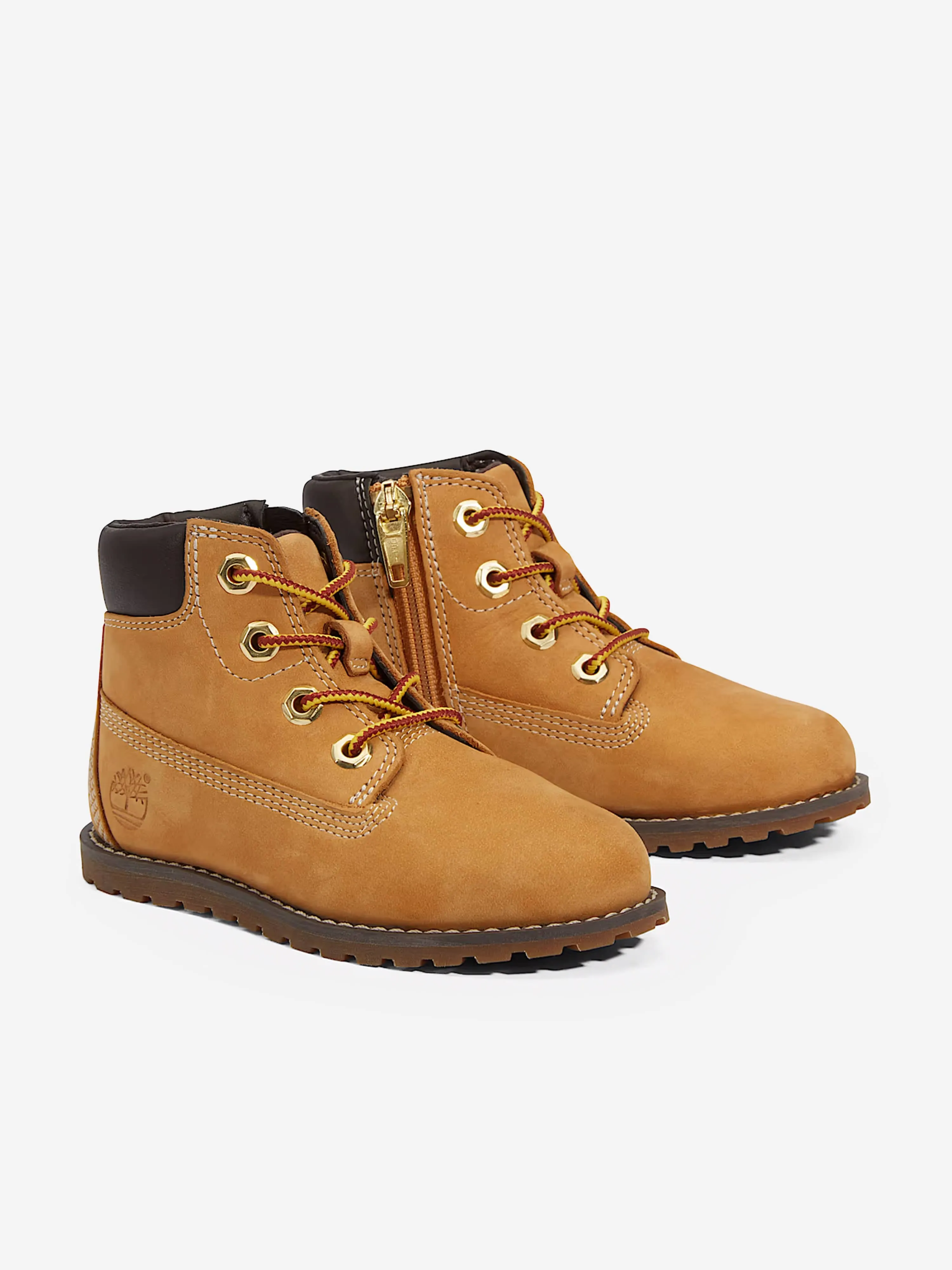 Timberland Kids Mittelhohe Schnürstiefel in Beige