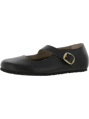 Tracy Damen Leder Mary Janes mit Rundkappe