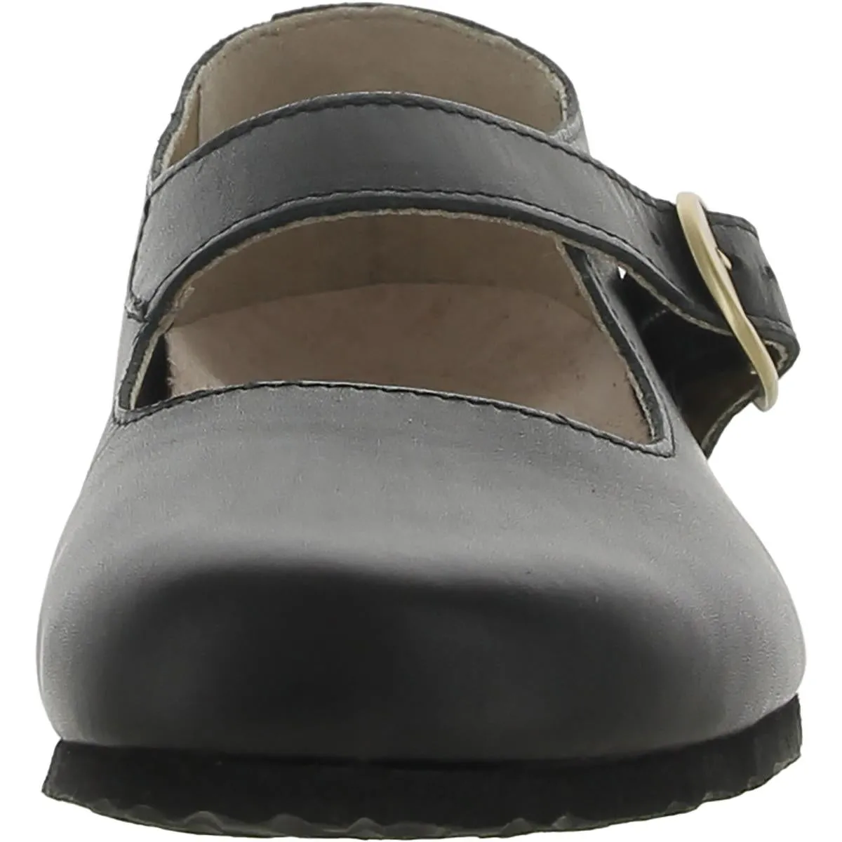 Tracy Damen Leder Mary Janes mit Rundkappe