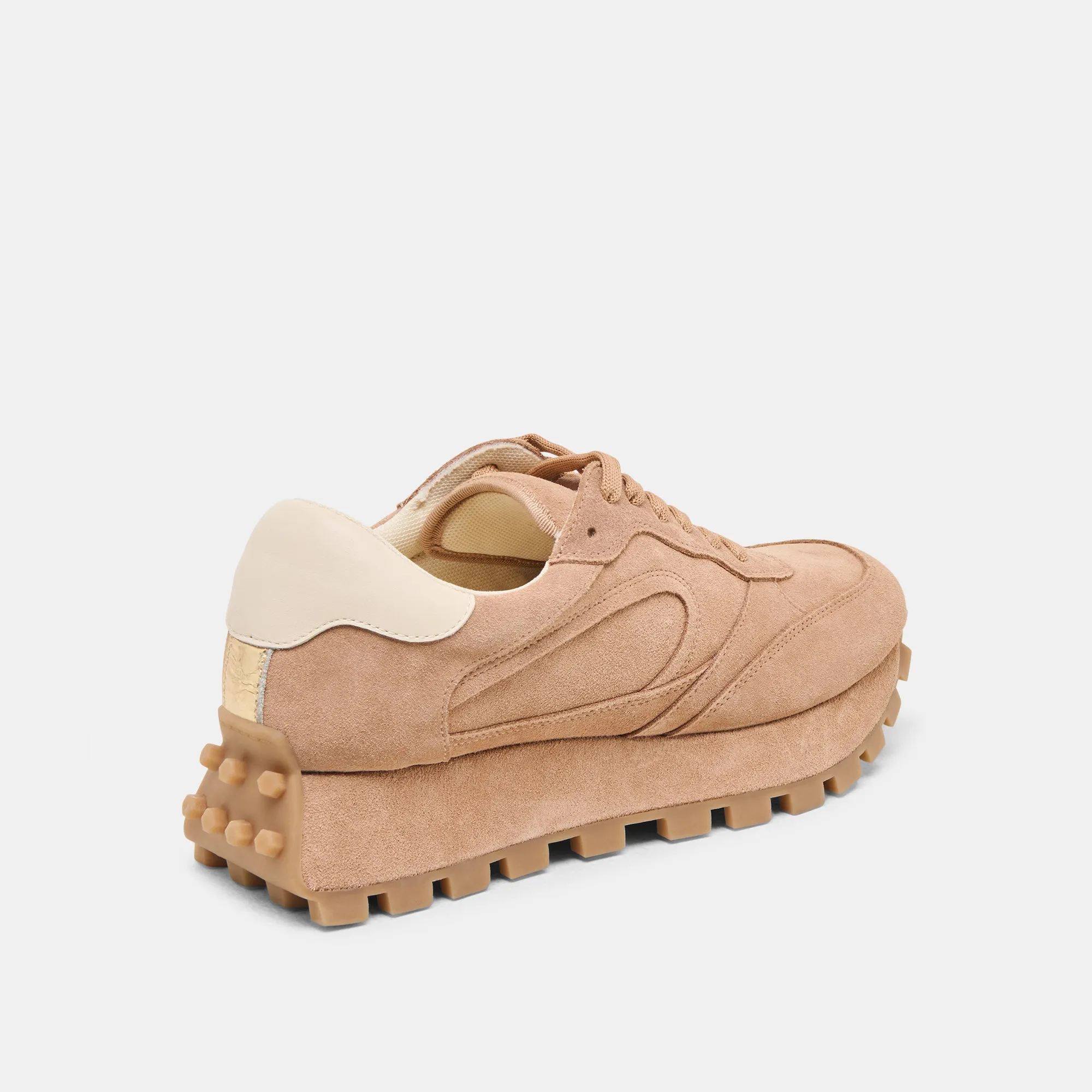 TRICIA SNEAKERS TOFFEE WILDLEDER