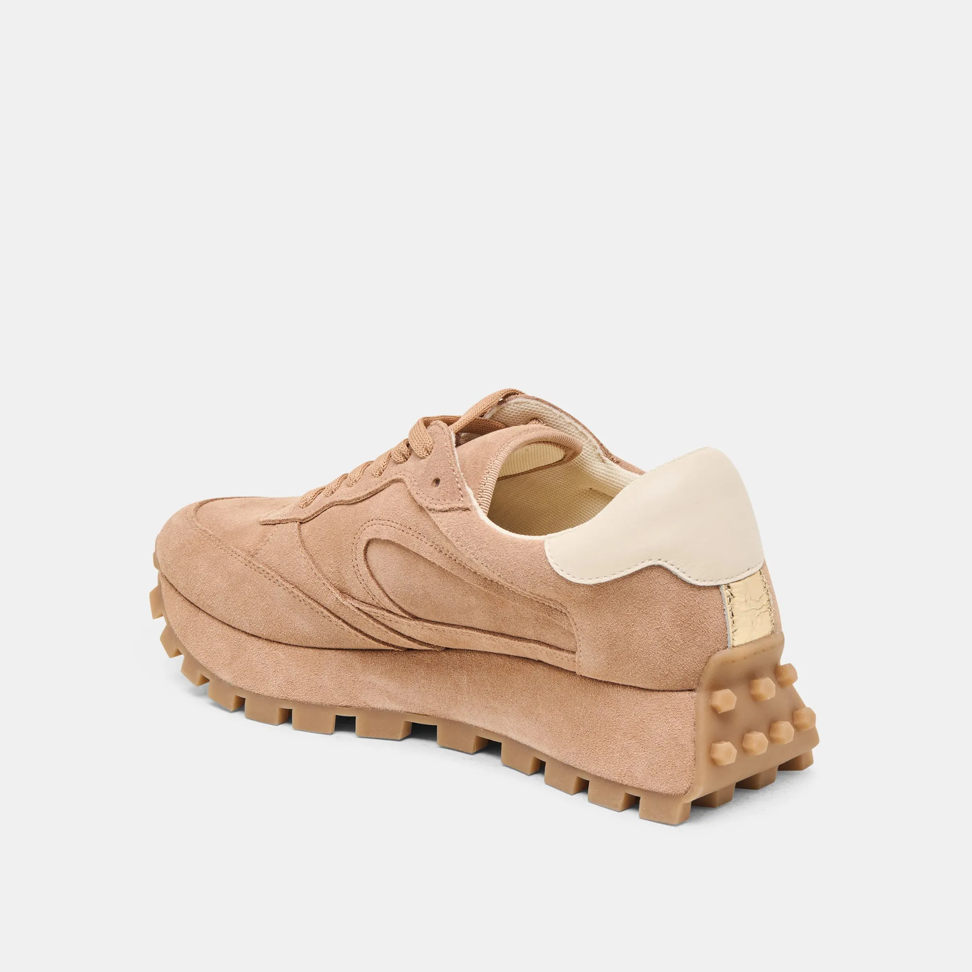 TRICIA SNEAKERS TOFFEE WILDLEDER