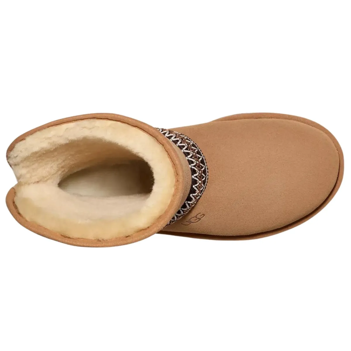 UGG Damen Classic Short Crescent Kastanie
