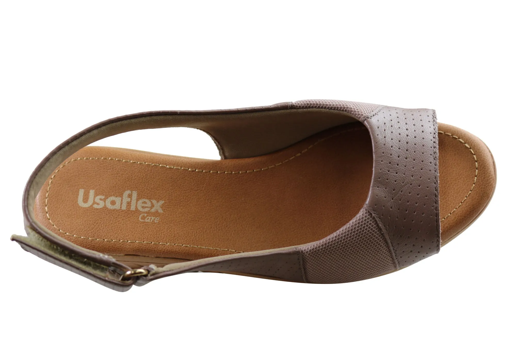 Usaflex Algiers Damen Bequeme Ledersandalen Hergestellt in Brasilien Usaflex Schuhe