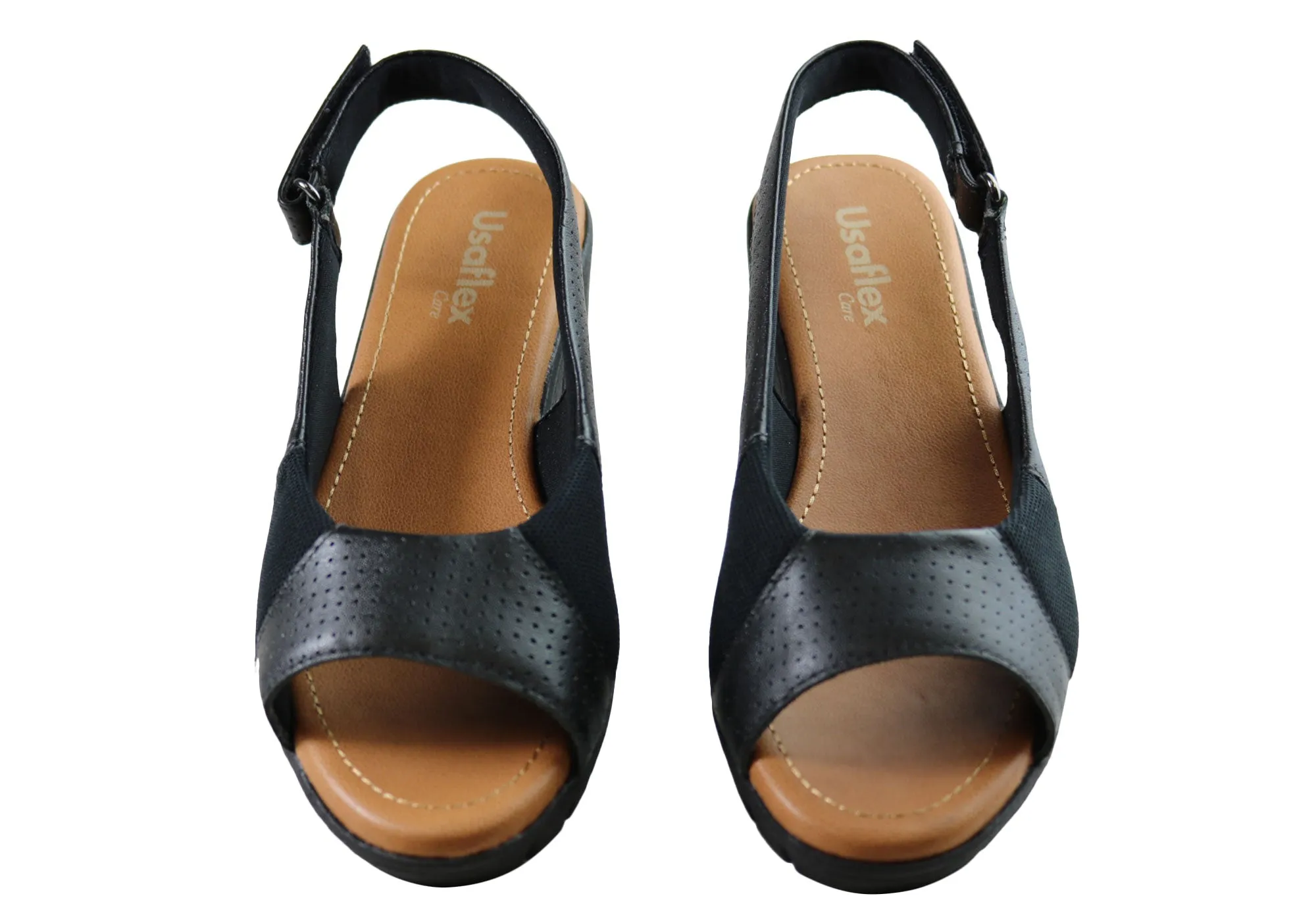 Usaflex Algiers Damen Bequeme Ledersandalen Hergestellt in Brasilien Usaflex Schuhe