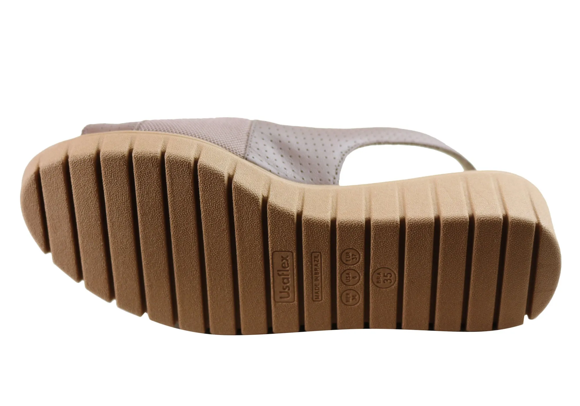 Usaflex Algiers Damen Bequeme Ledersandalen Hergestellt in Brasilien Usaflex Schuhe