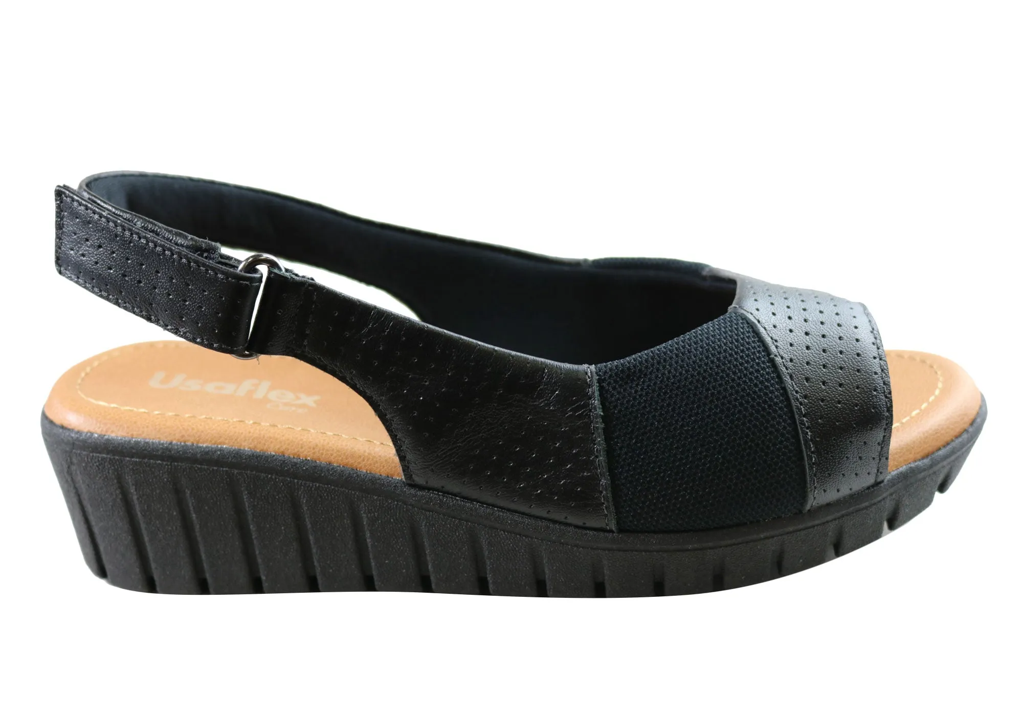 Usaflex Algiers Damen Bequeme Ledersandalen Hergestellt in Brasilien Usaflex Schuhe