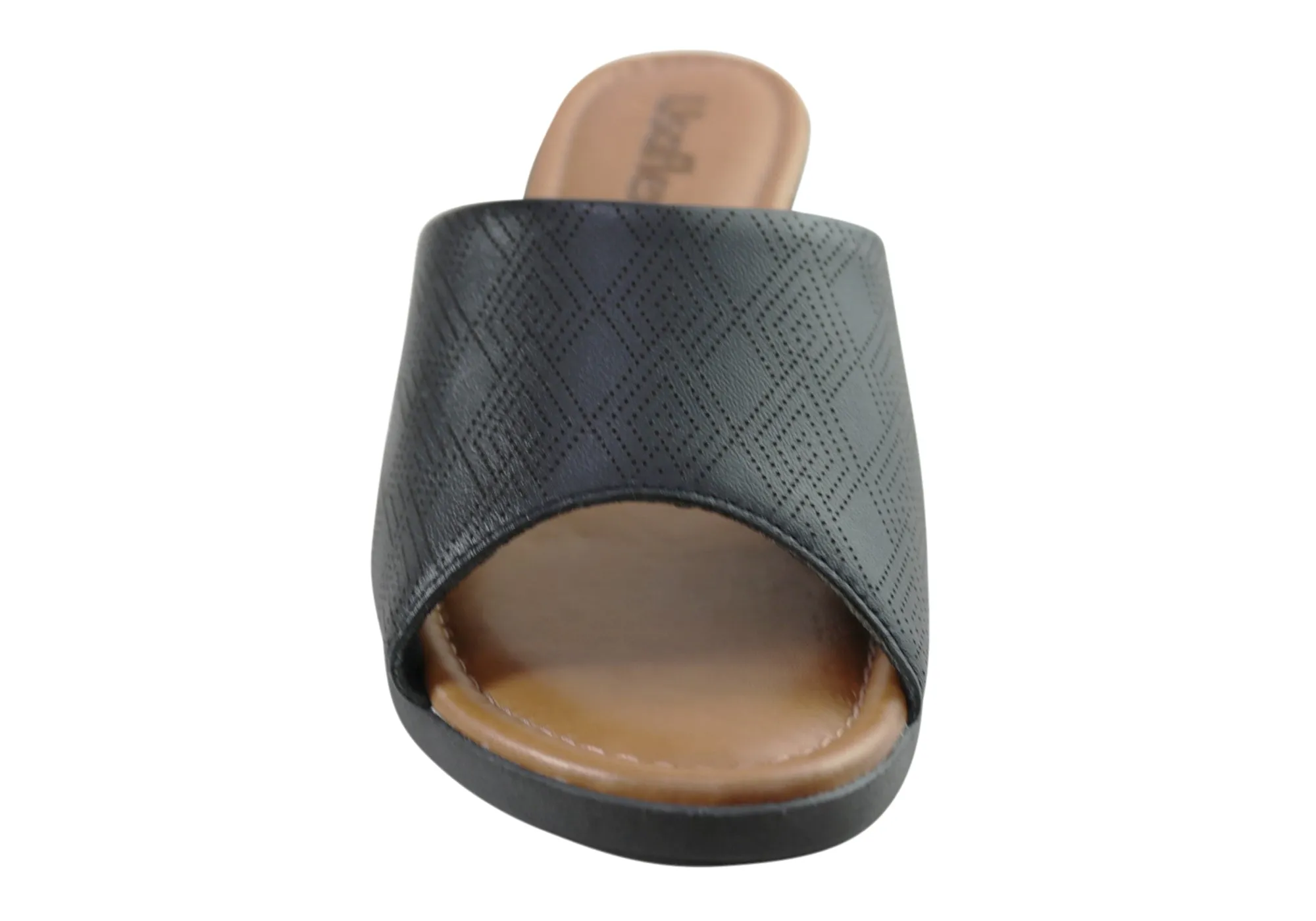 Usaflex Anatolia Damen Comfort Leder Slides Sandalen Hergestellt in Brasilien Usaflex Schuhe