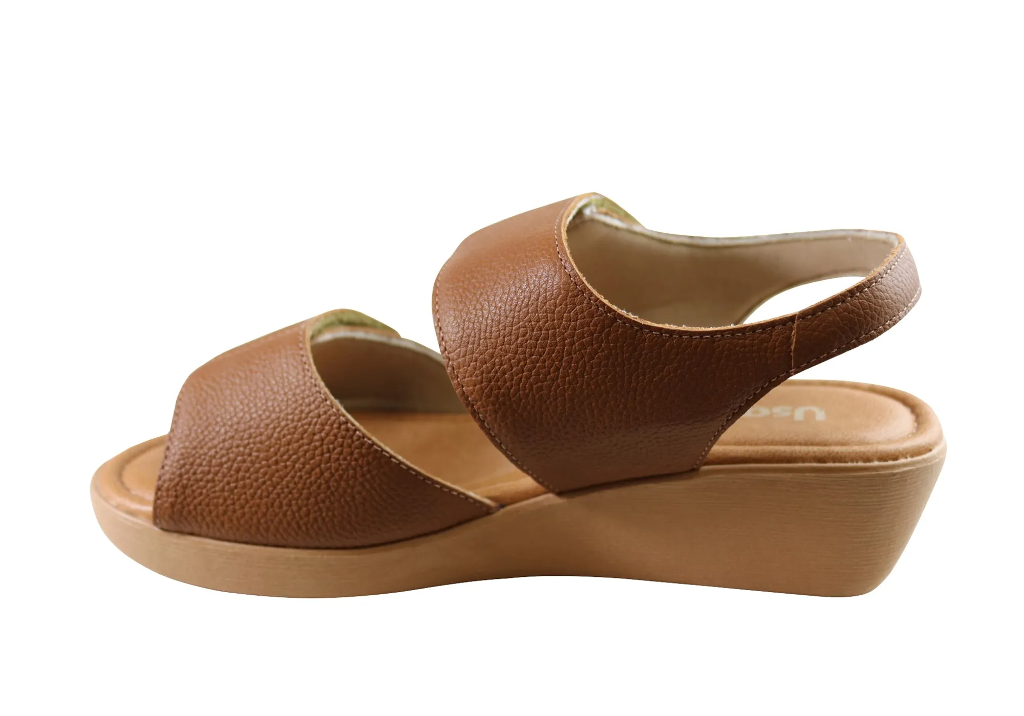 Usaflex Beckley Damen Bequeme Ledersandalen Hergestellt In Brasilien Usaflex Schuhe