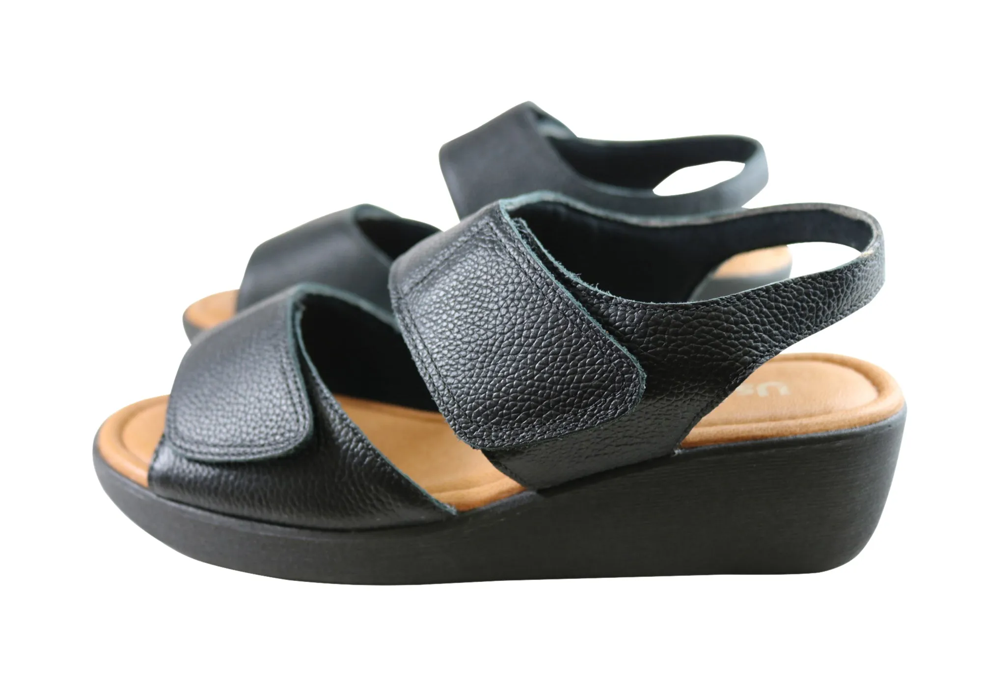 Usaflex Beckley Damen Bequeme Ledersandalen Hergestellt In Brasilien Usaflex Schuhe